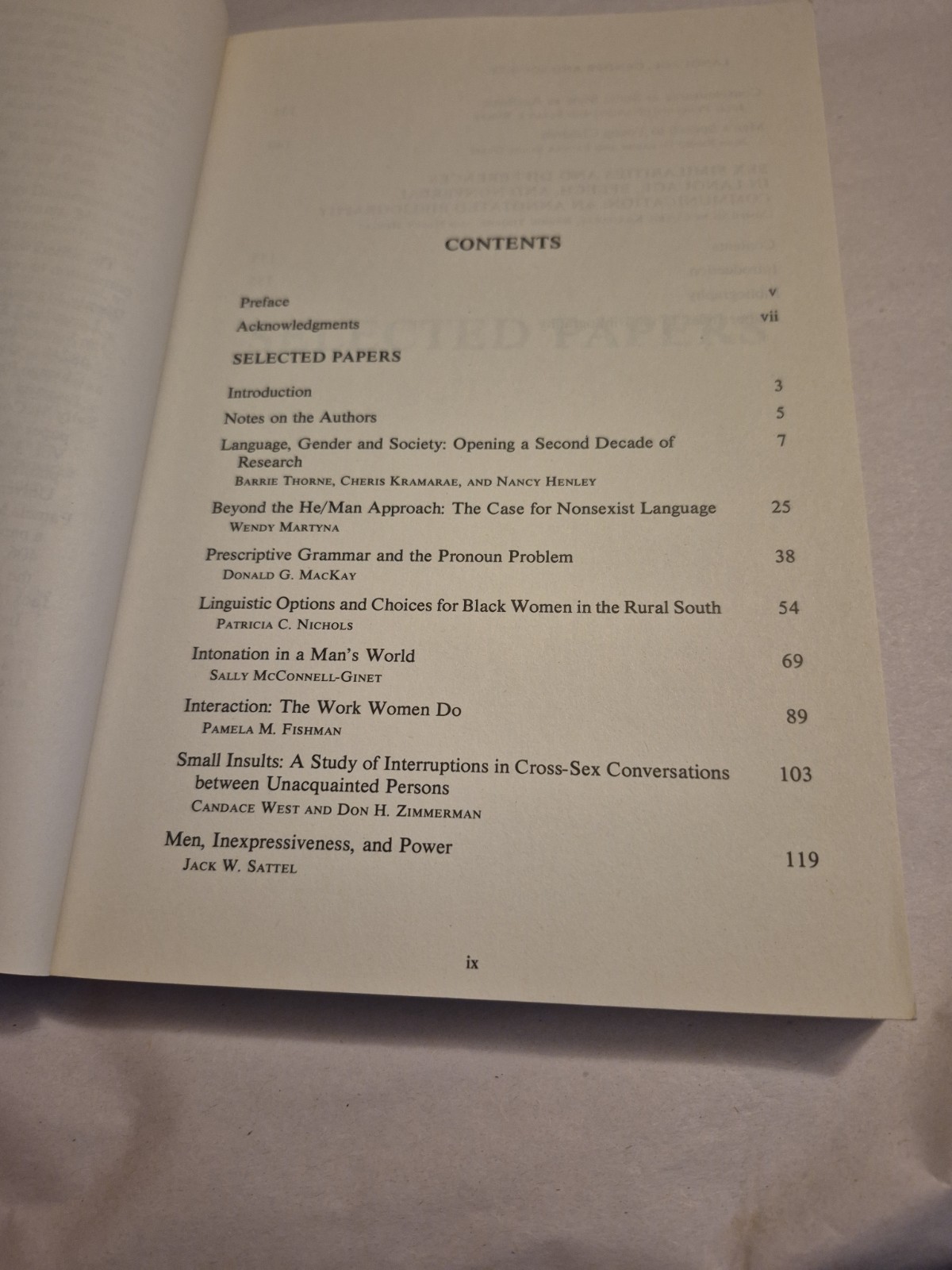 Language Gender and Society TPB Thorne Krammare Henley Feminism Theory