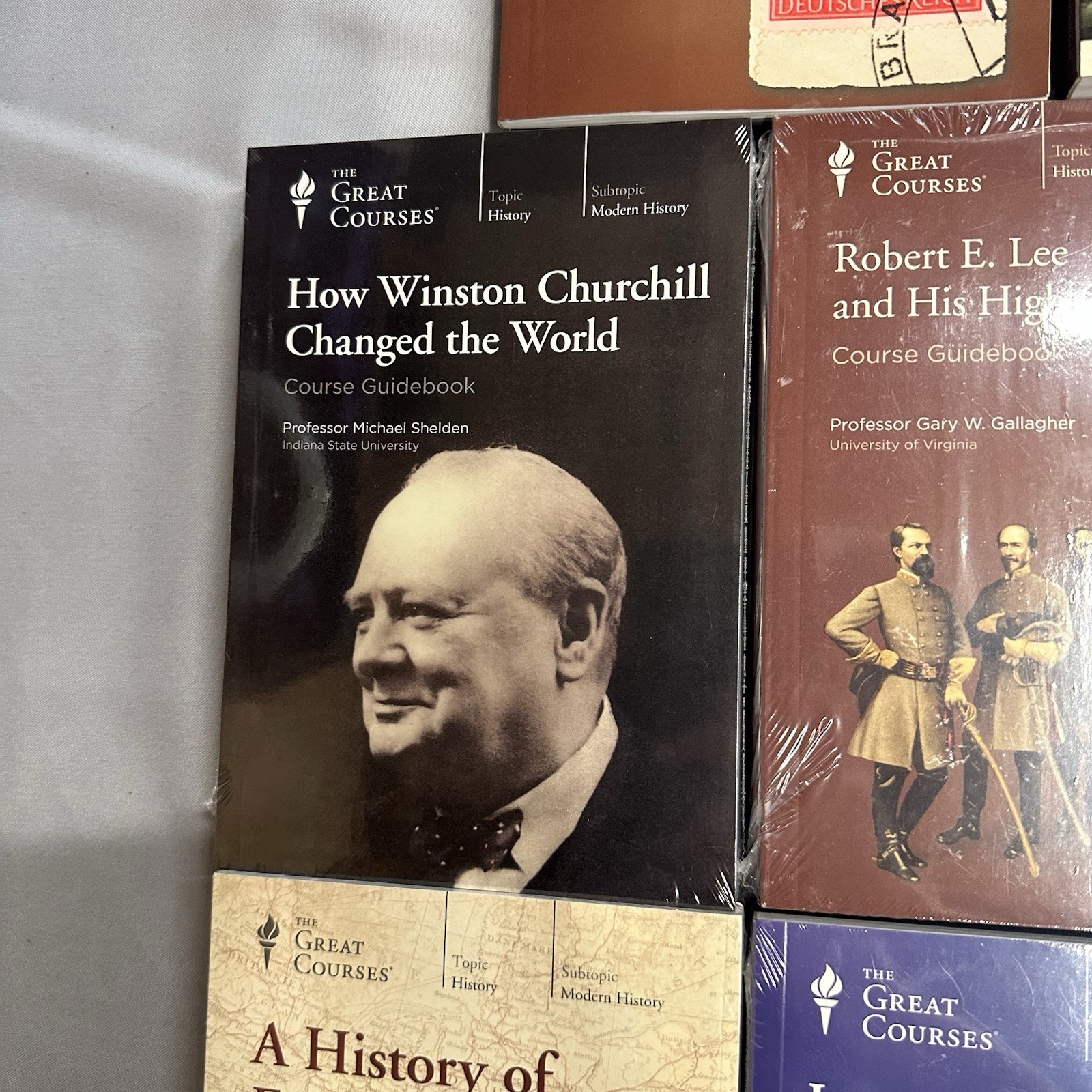 Great Courses Modern History DVD & Book Lot 8 Ben Franklin Robert E Lee Hitlers