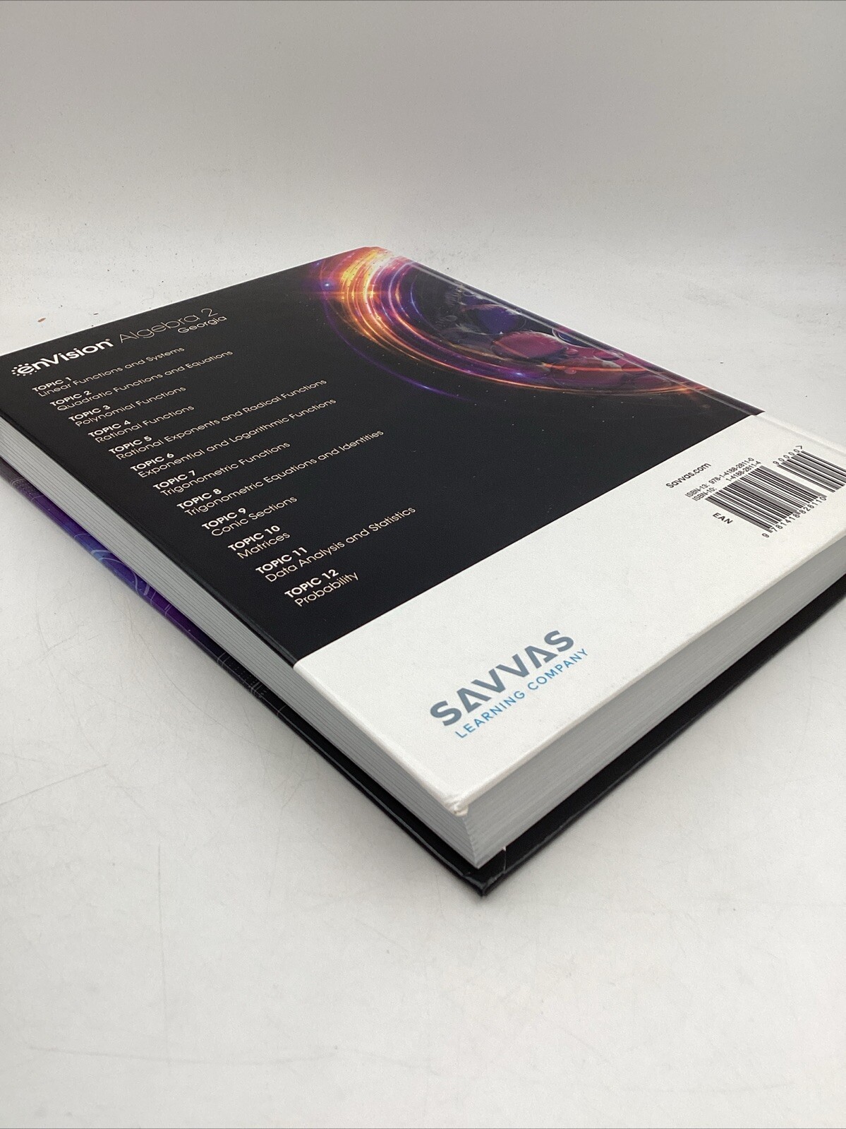 EnVision Algebra 2 Georgia Student Edition Savvas Learning Company Textbook