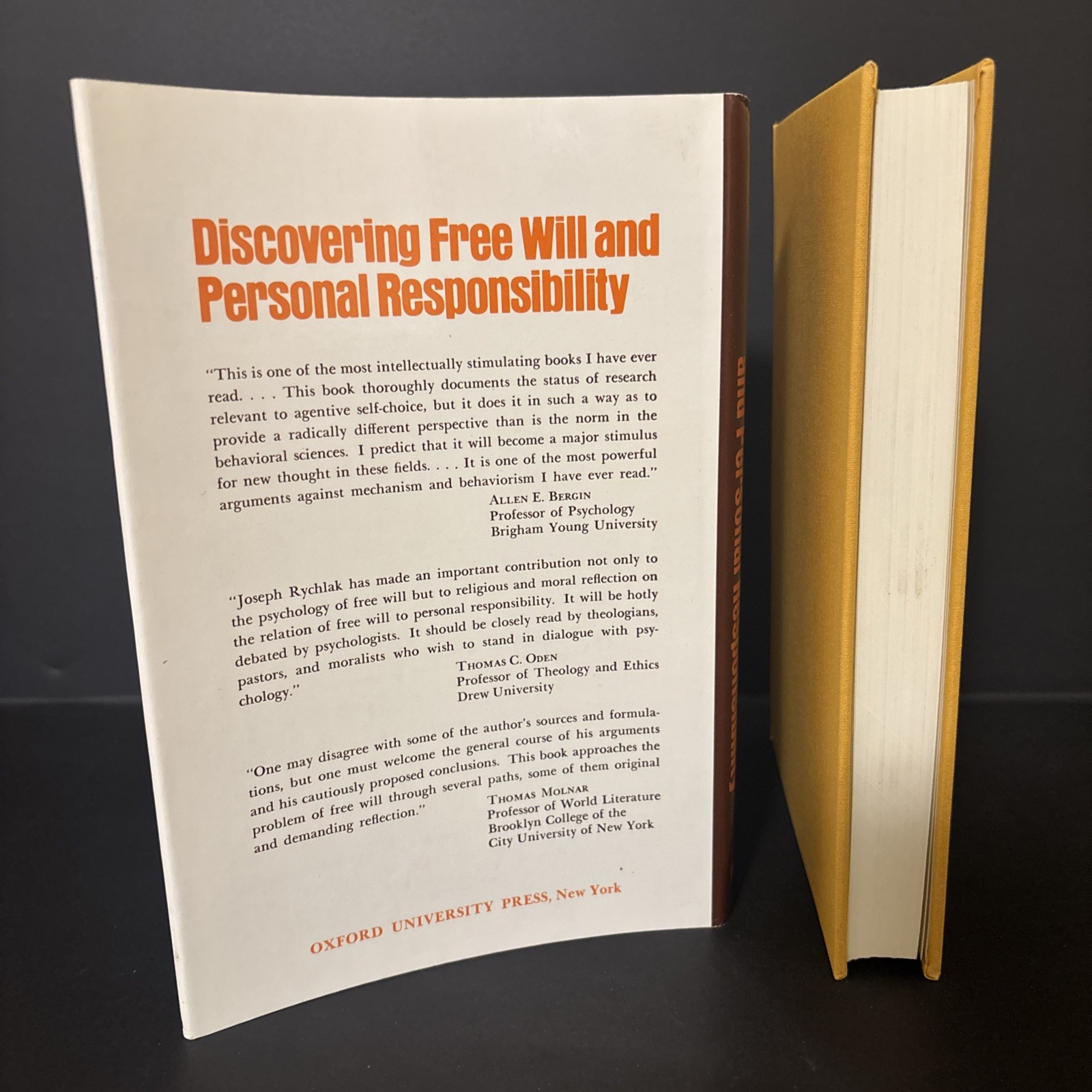 Discovering Free Will and Personal Responsibility (1979 Hardcover)