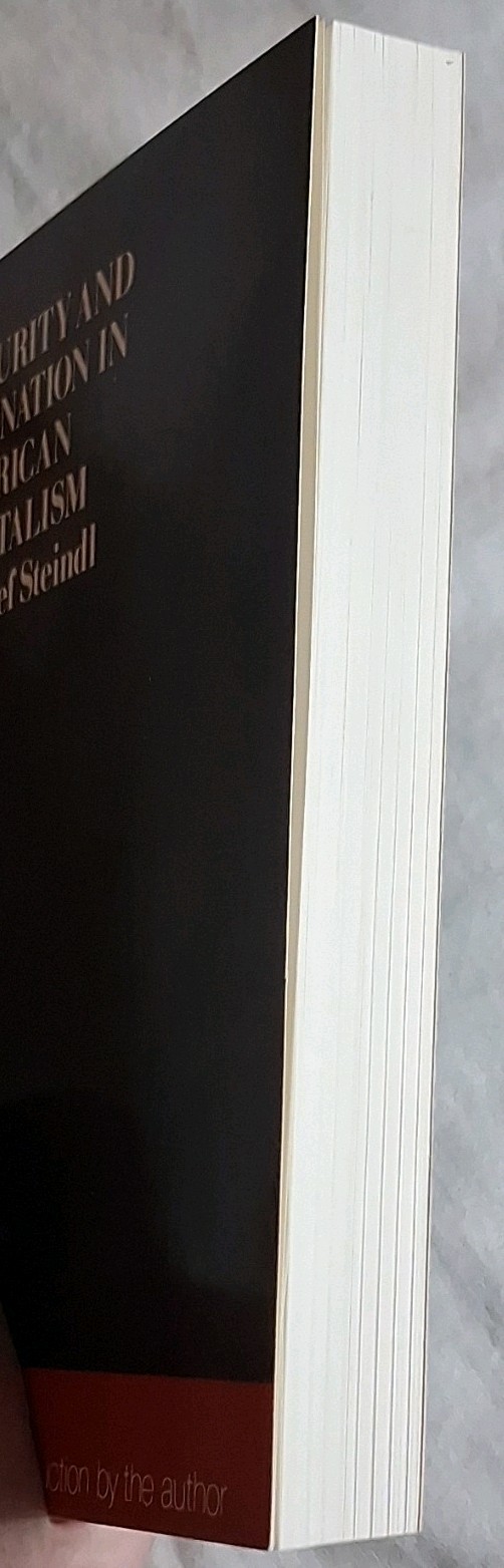Maturity and Stagnation in American Capitalism Josef Steindl 1976 Paperback