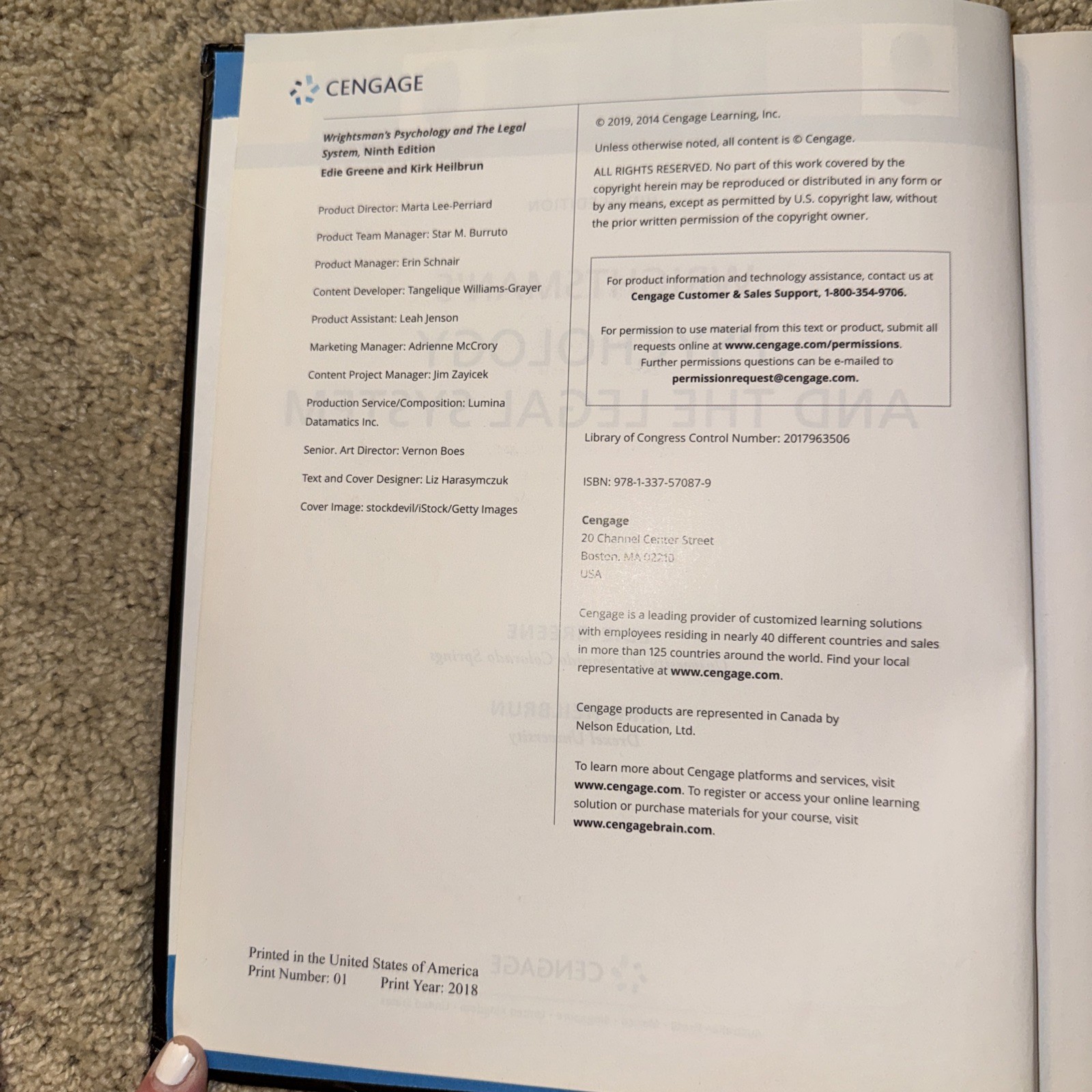 Wrightsman’s Psychology and the Legal System by Kirk Heilbrun and Edith Greene