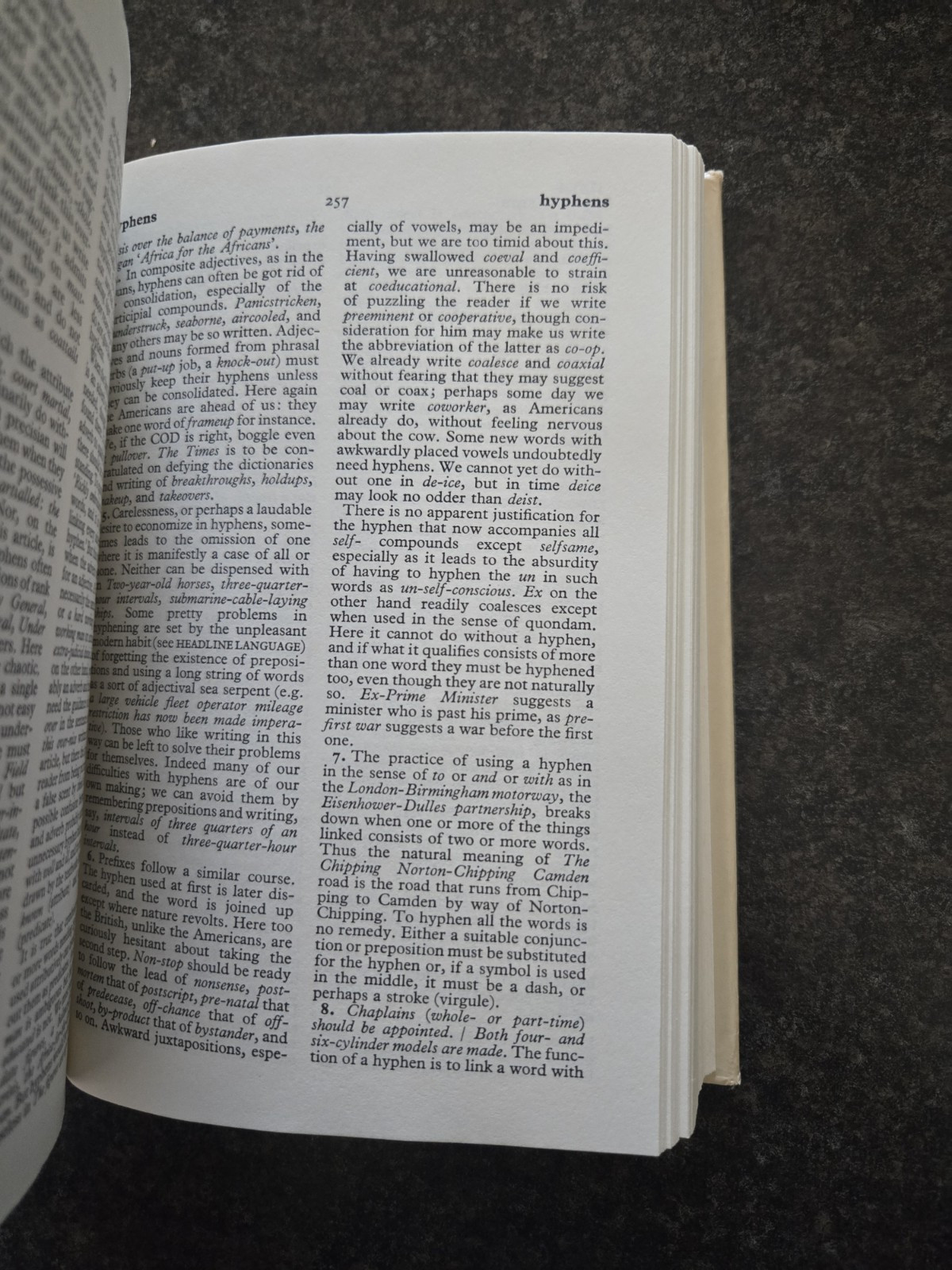 A Dictionary of Modern English Usage by Fowler, H. W., hardcover, VG W Dj 2nd Ed