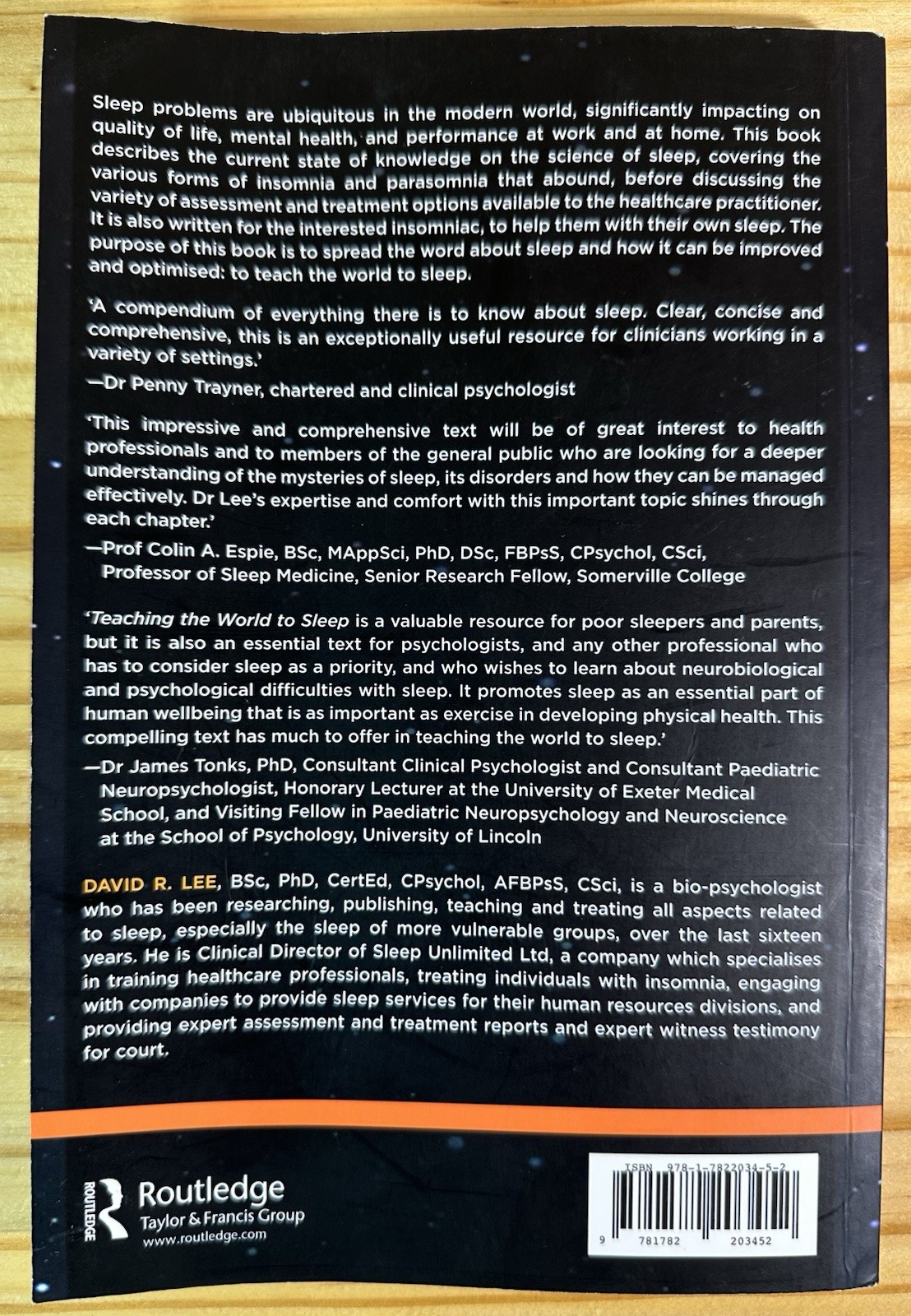 Teaching the World to Sleep: Psychologi… by R. Lee, David Paperback / softback