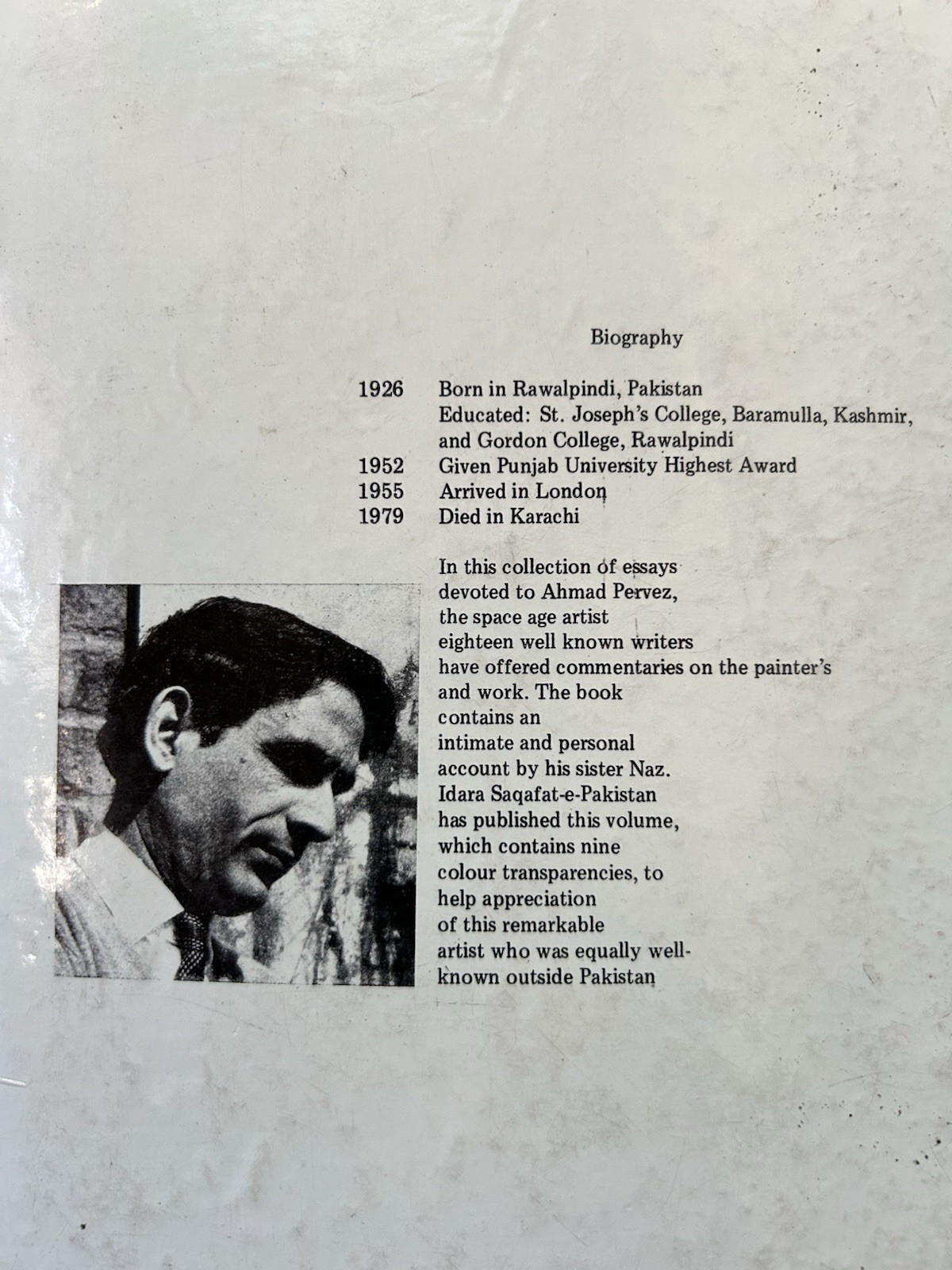 Ahmed Pervez : Pakistan Artist Painter