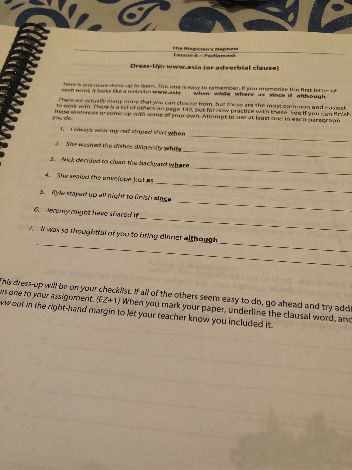Following Narnia by Bettis (2012, Spiral) Excellence In Writing Student Book