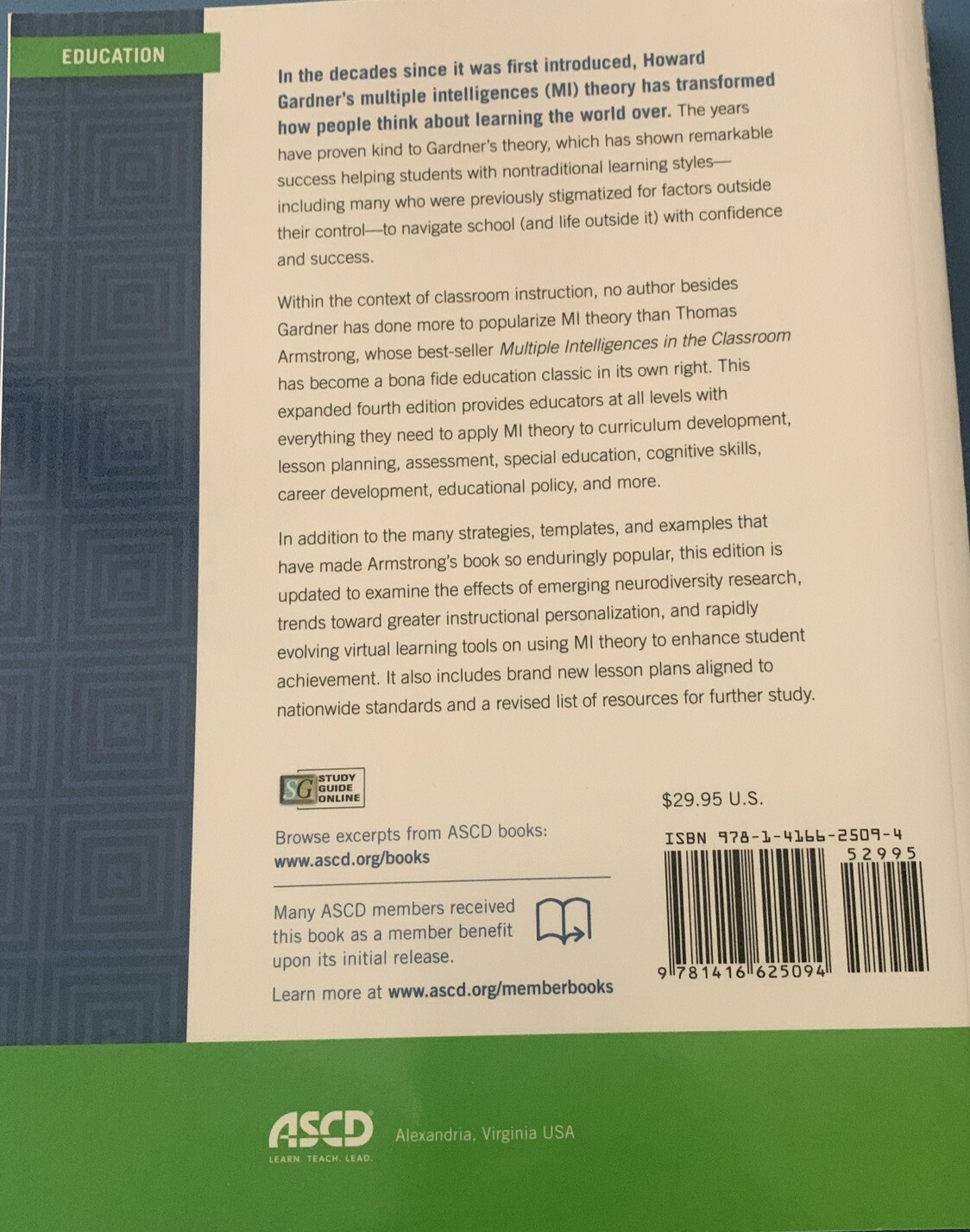 Multiple Intelligences in the Classroom by Thomas Armstrong (2017, Trade…