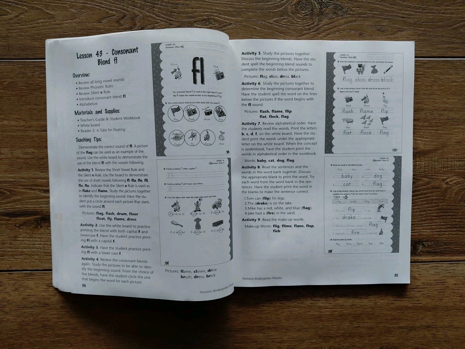 Horizons Phonics & Reading Teachers Guides 1,2,3,4 K Alpha Omega Homeschool ED5