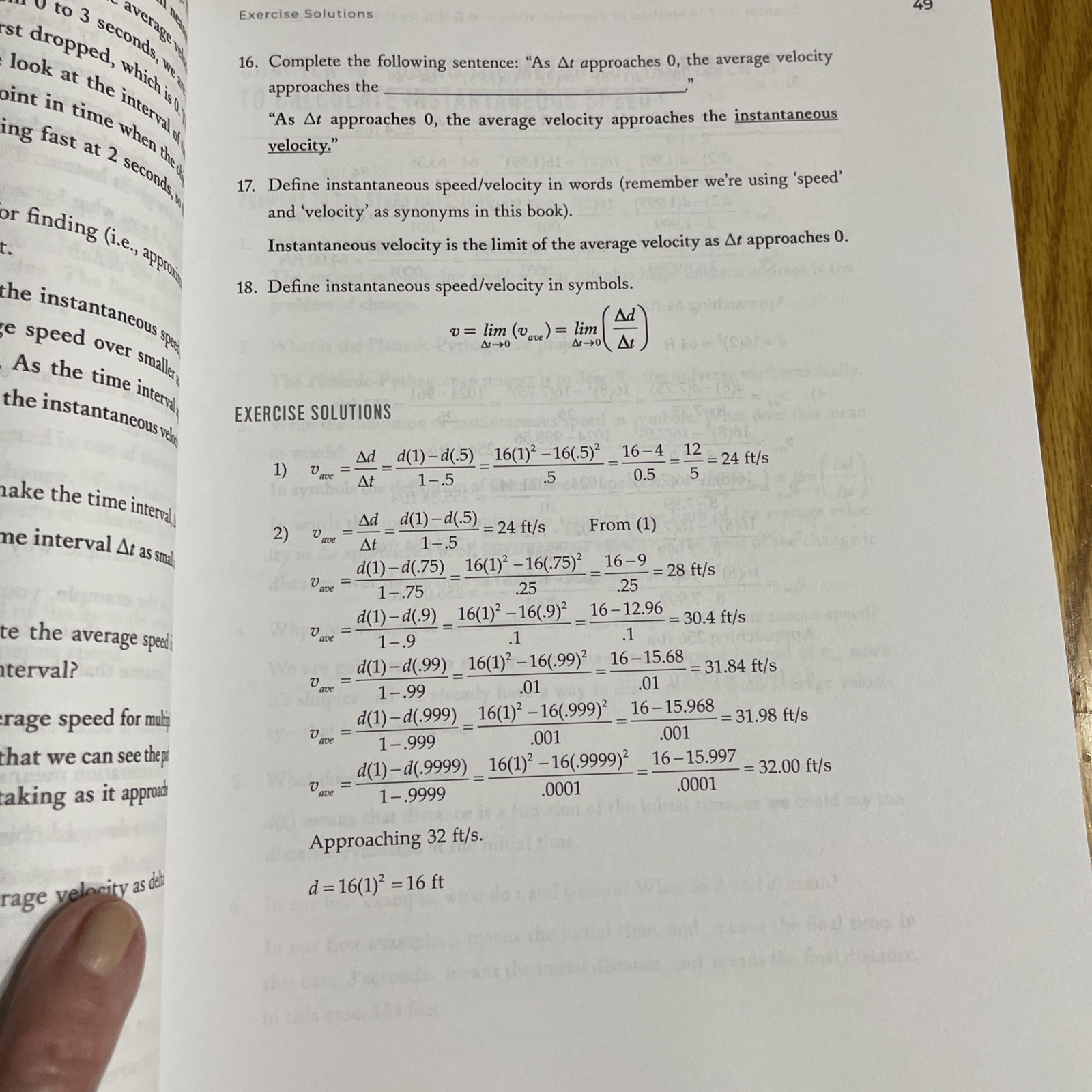 CALCULUS FOR EVERYONE:Exercise Solutions and Answer Key Mitch Stokes