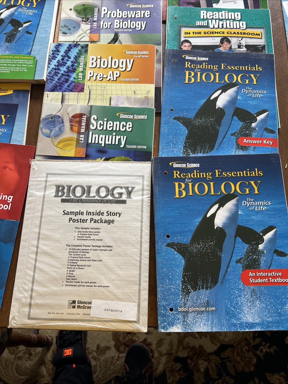 20 + Glencoe Biology Homeschool Curriculum Teacher Resource Lot Manuals McGraw