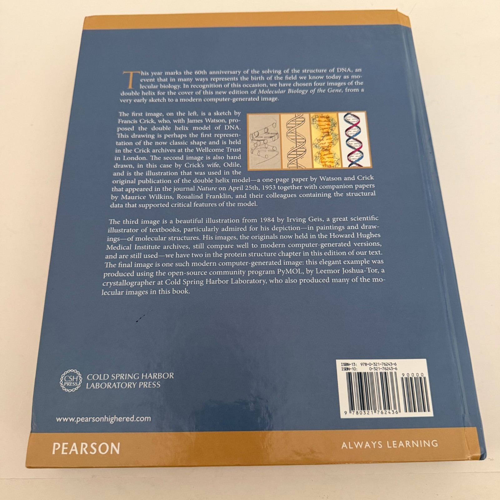 Molecular Biology of the Gene Seventh Edition Hardcover 2014 Watson Baker Bell