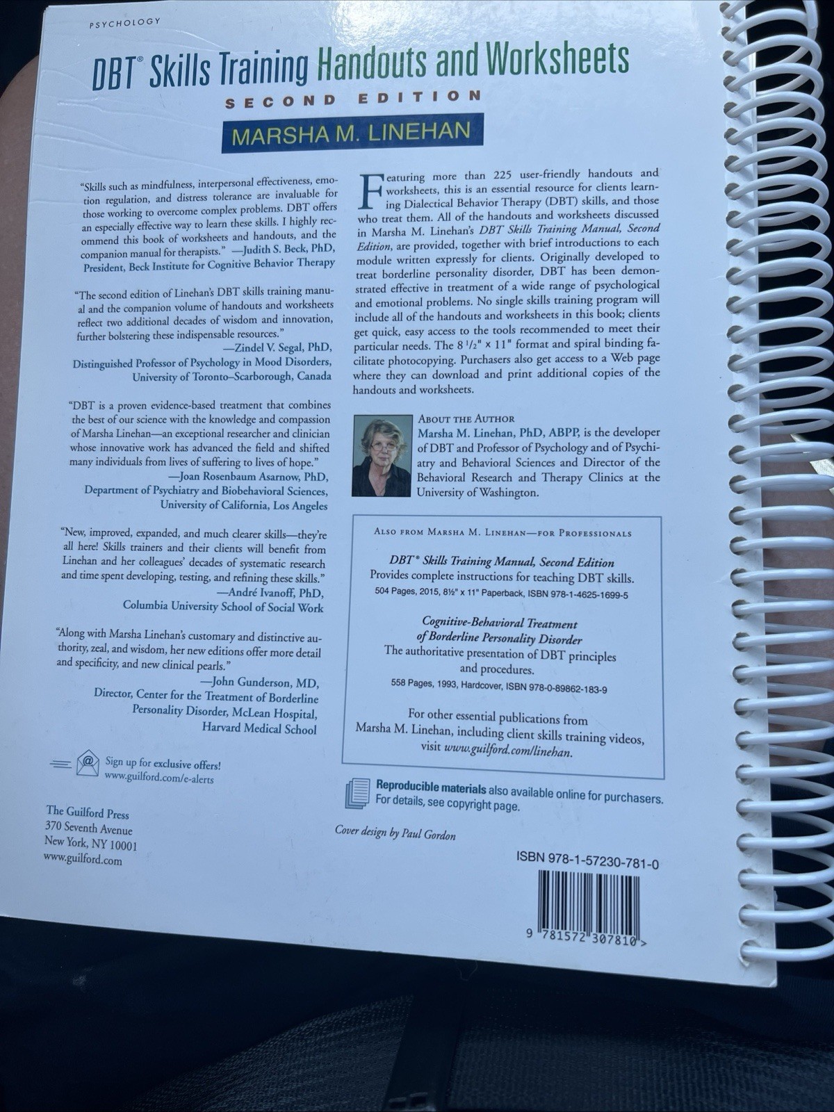 DBT Skills Training Handouts and – Paperback, by Linehan Marsha M.