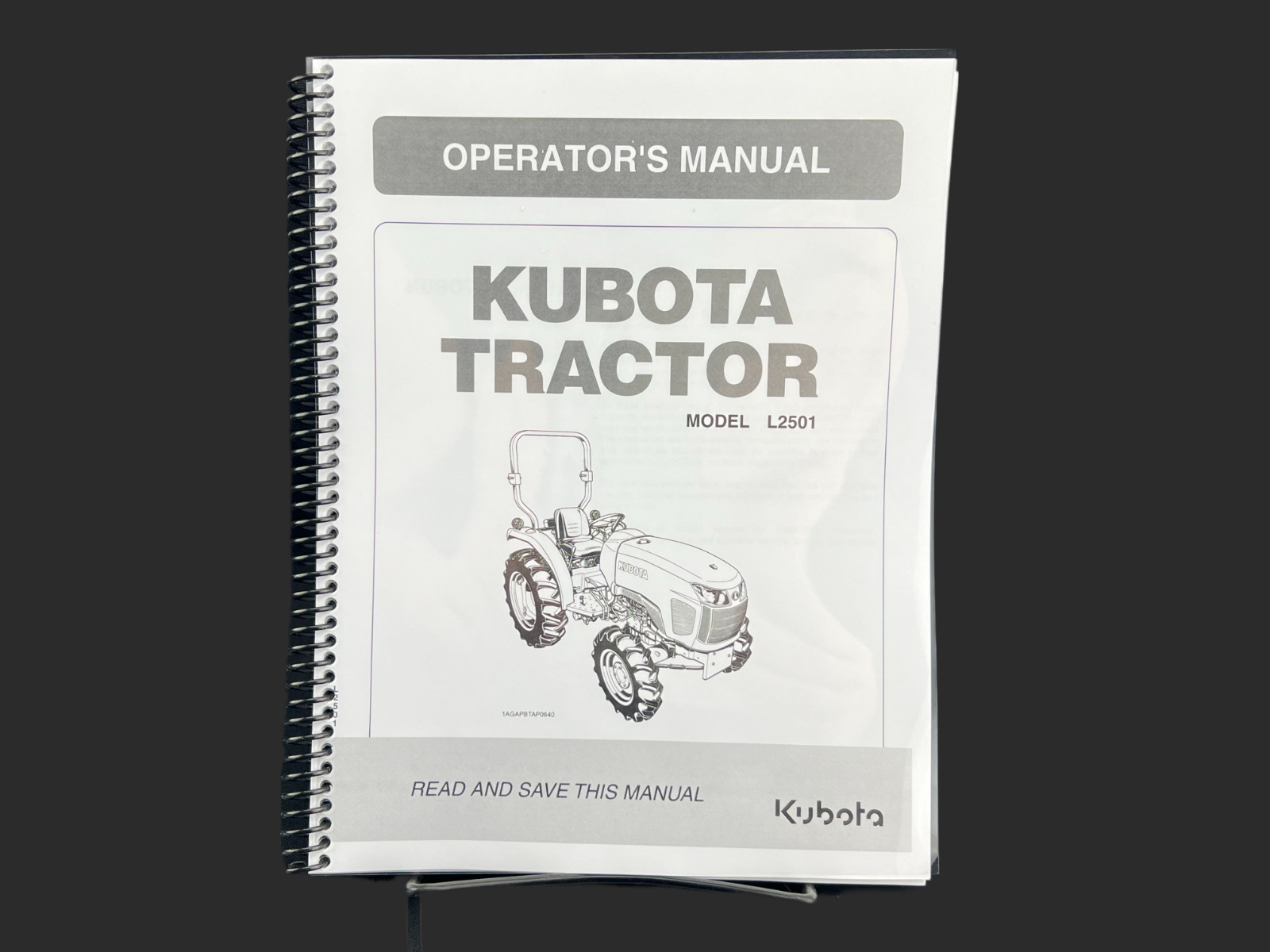 Kubota L2501 Operator’s Manual: 100 Pages & Coil Bound