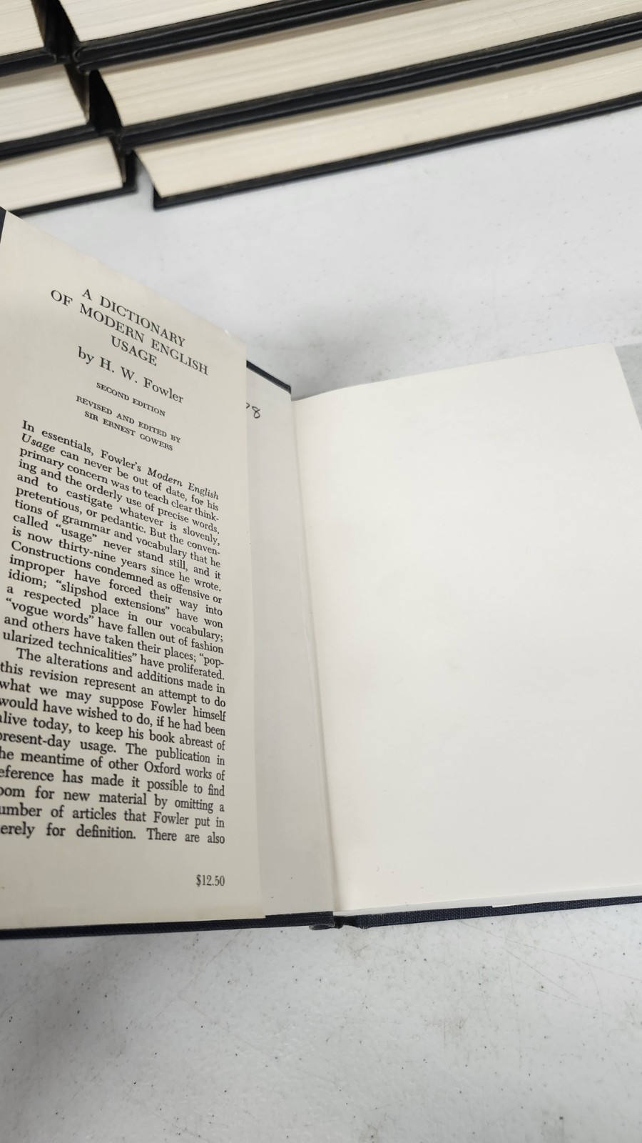 A Dictionary of Modern English Usage Fowler, H. W. and Gowers, Sir Ernest abk