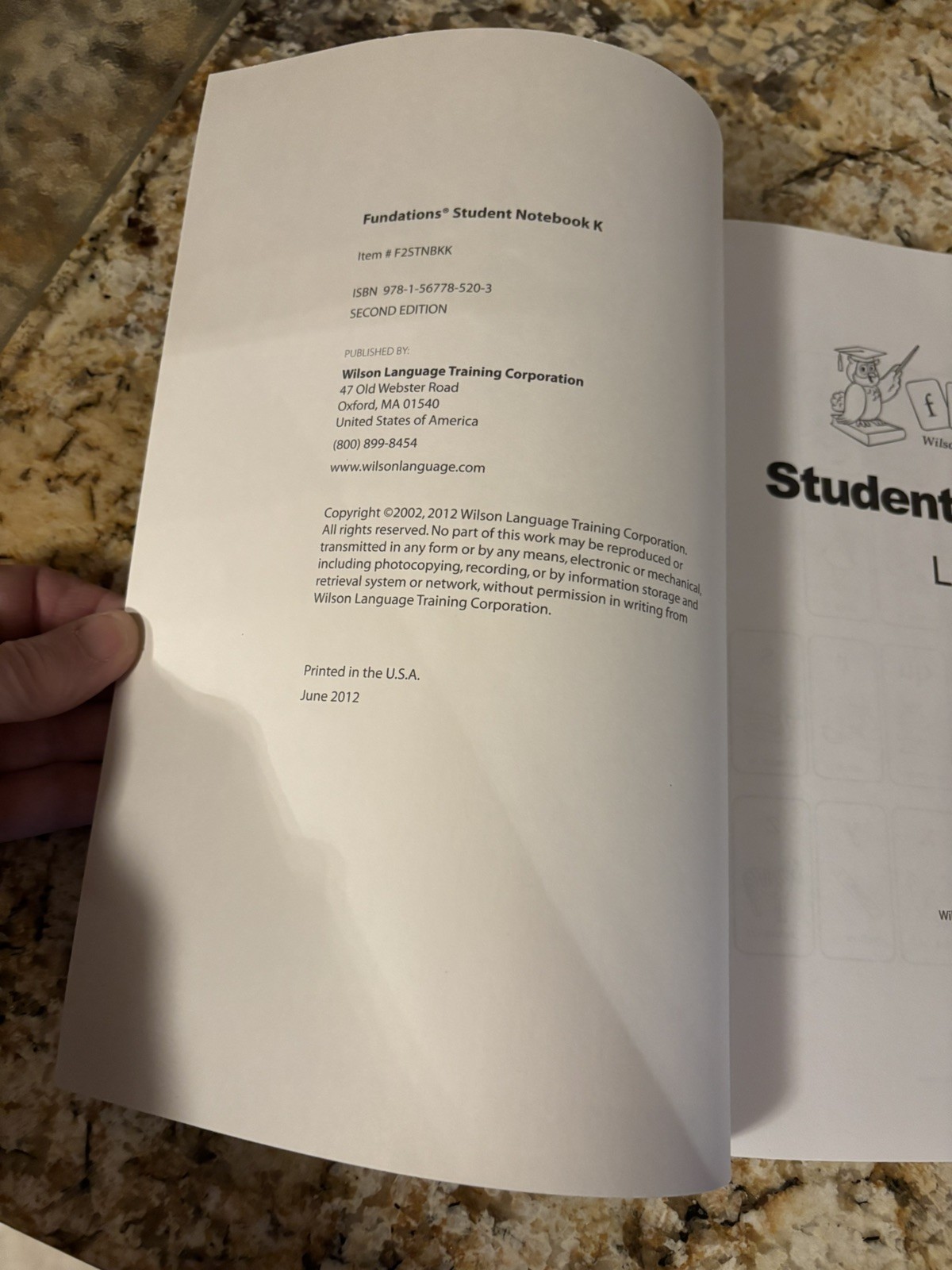 NEW 3 Wilson Fundations Books: 1 Student K Notebook 2 Composition Bks Level 1-2