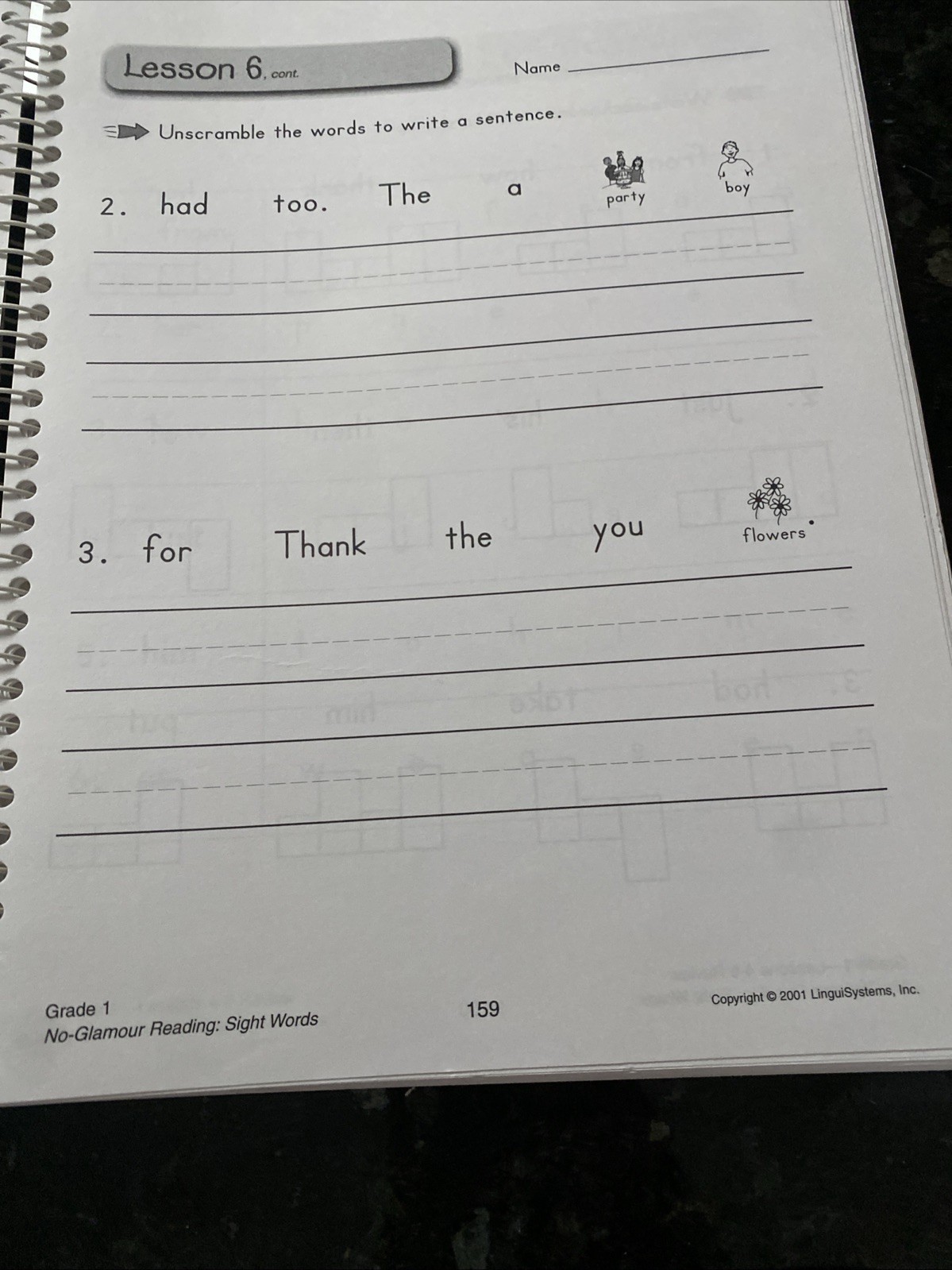 No-Glamour Reading Sight Words Workbook Helen Zeitzoff Spiral Bound 2001 328p