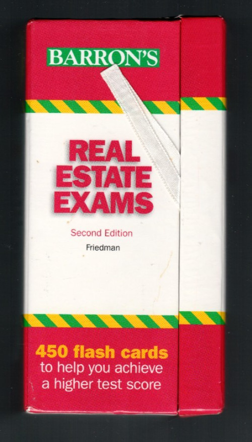 Barron’s Real Estate Exams 2nd Edition 450 Flash Cards