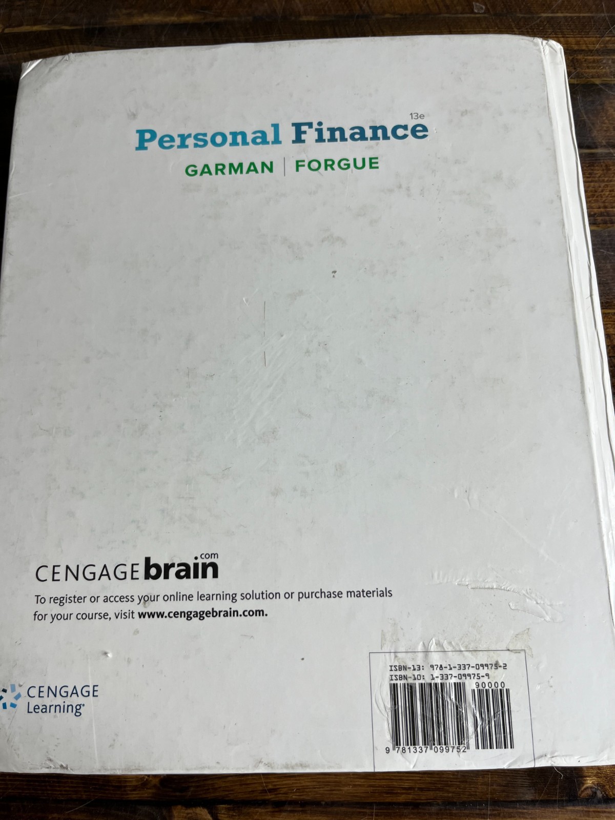 Personal Finance 13th Edition By Garman & Forgue Hardcover