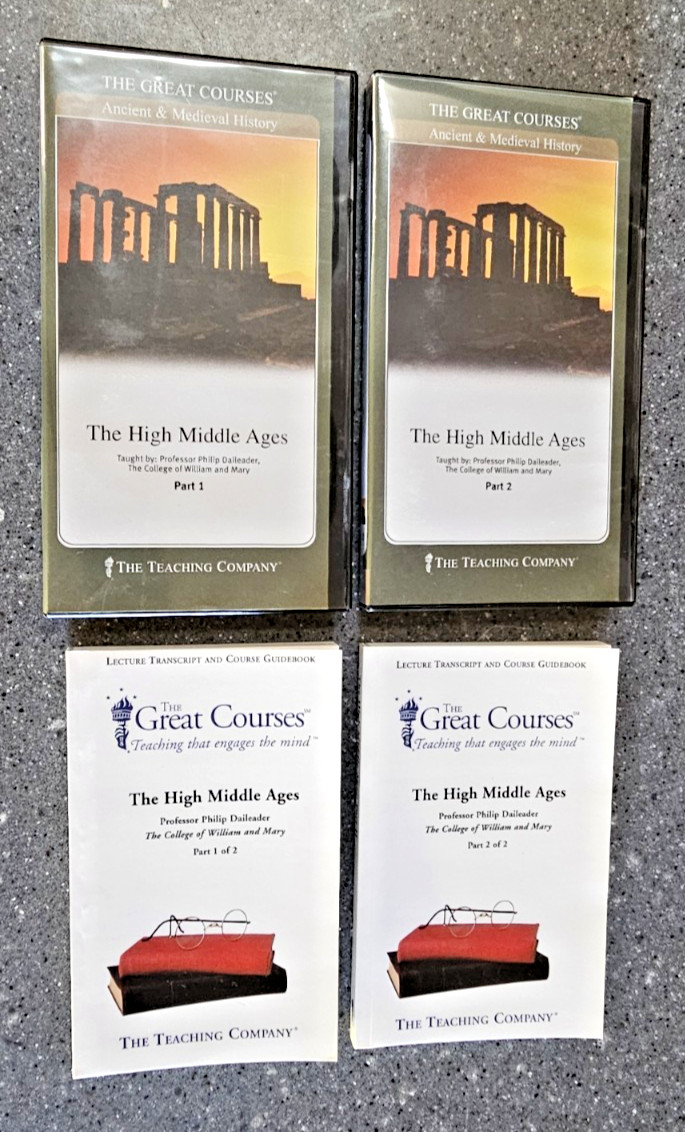 Great Courses: High Middle Ages Parts 1 & 2 Dvds, Guides & Transcripts Daileader
