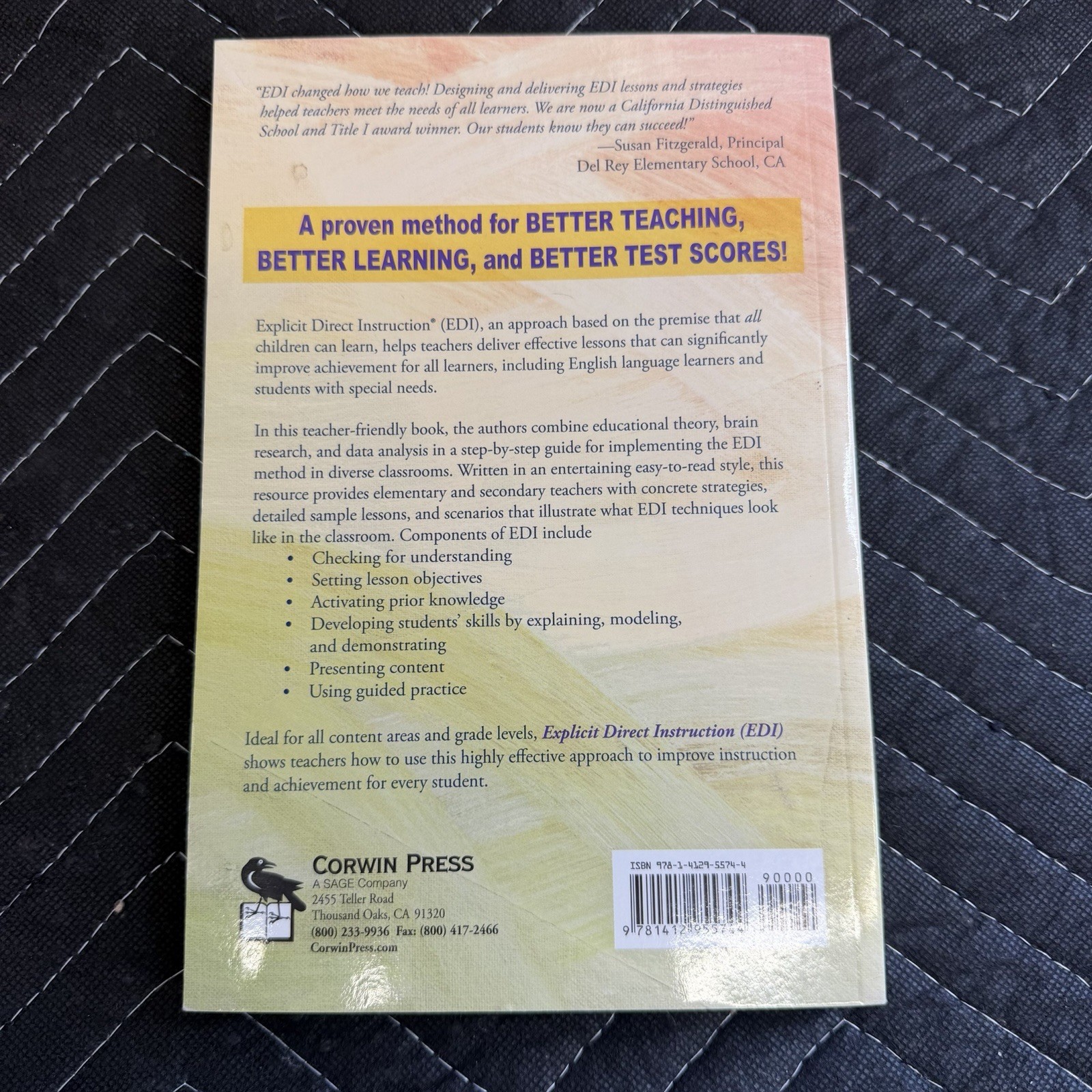 Corwin Explicit Direct Instruction (EDI) Hollingsworth Ybarra K-12 PB 2009