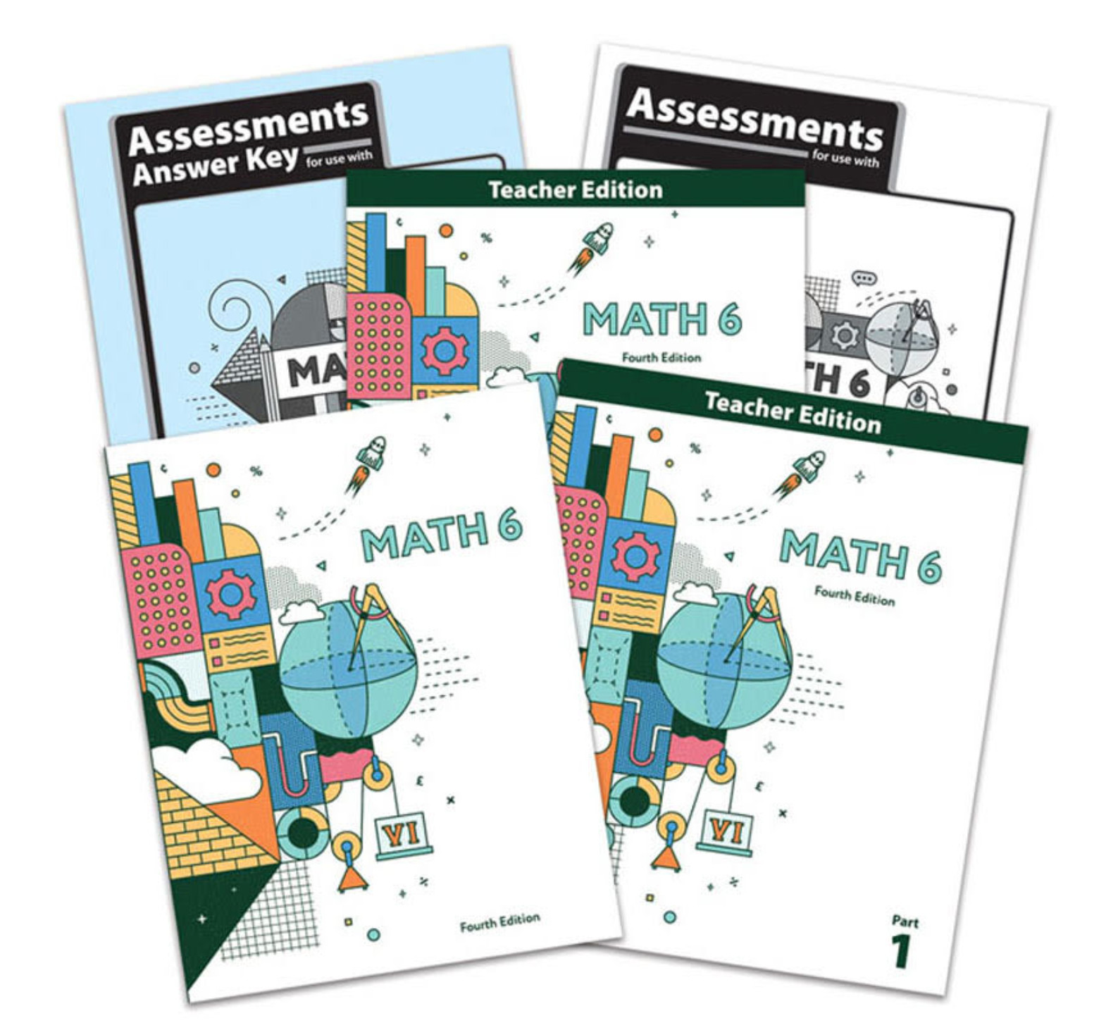 NEW BJU Bob Jones 6th grade MATH 6 Complete Subject Kit CURRENT 4th ed Box Set