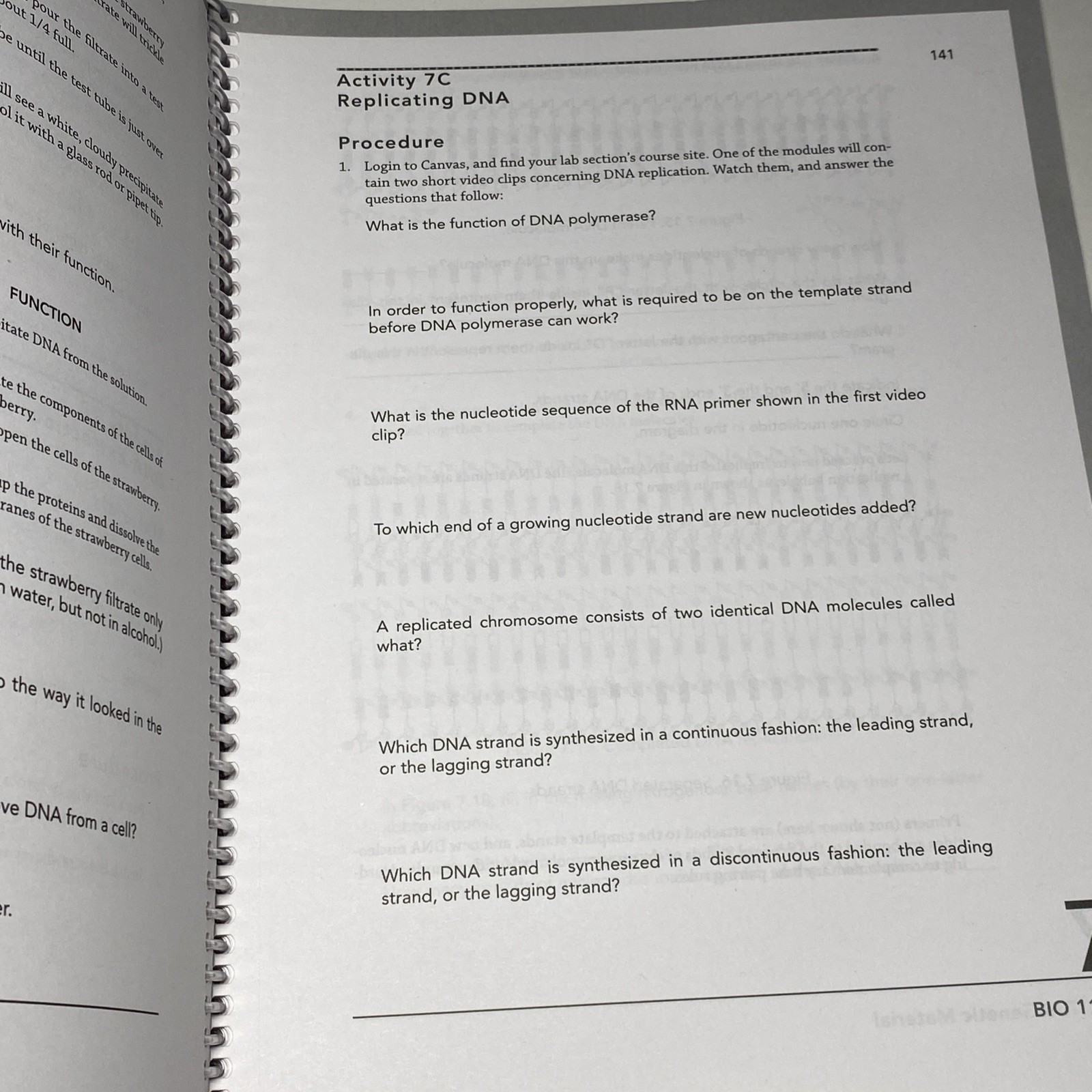 UNCG BIO 111L Lab Manual: Principles of Biology I – Hayden-McNeil (2019-2020)