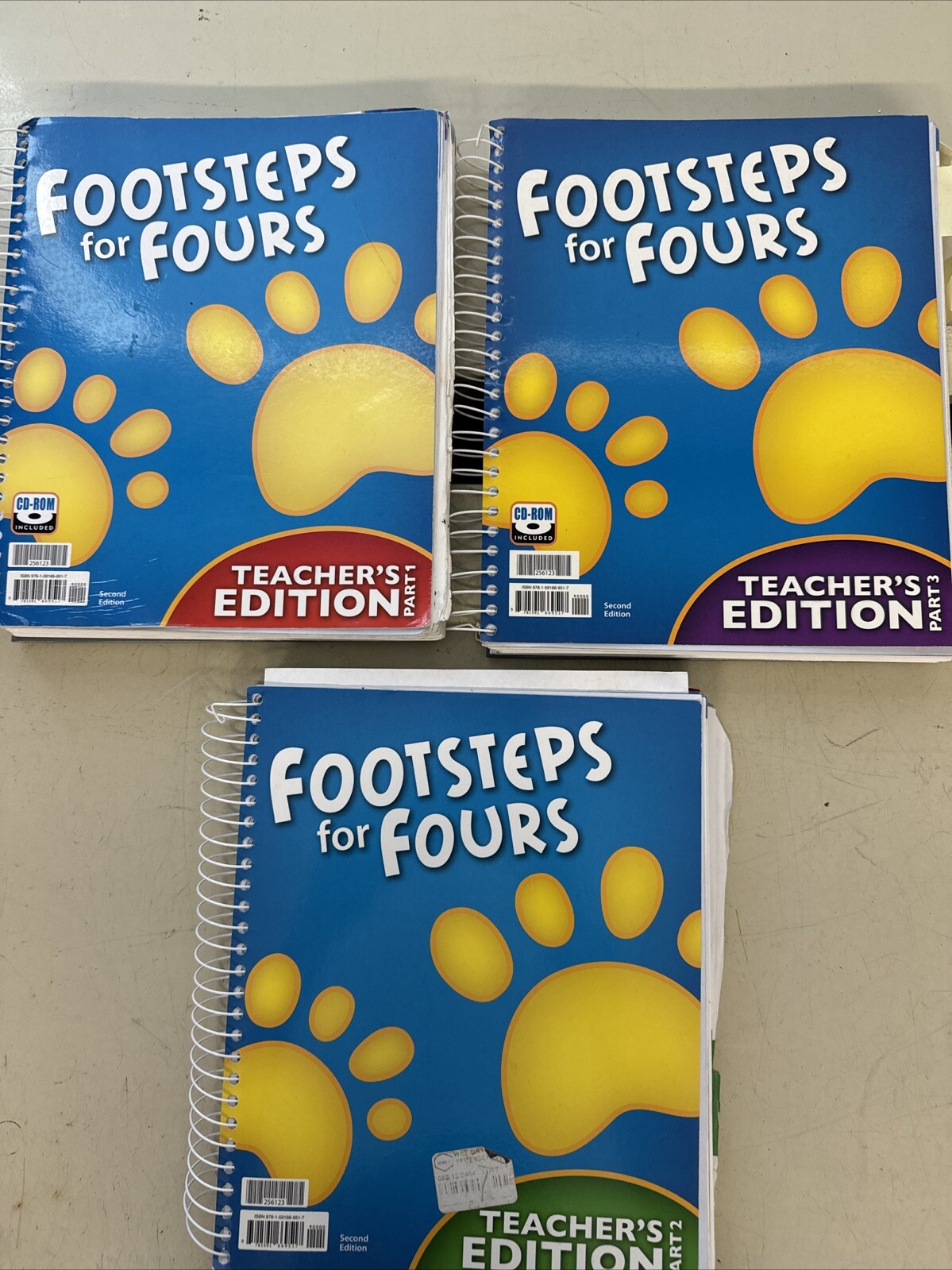 BJU Press Footsteps for Fours Teacher’s Ed PART 1, 2 & 3 Preschool Curriculum