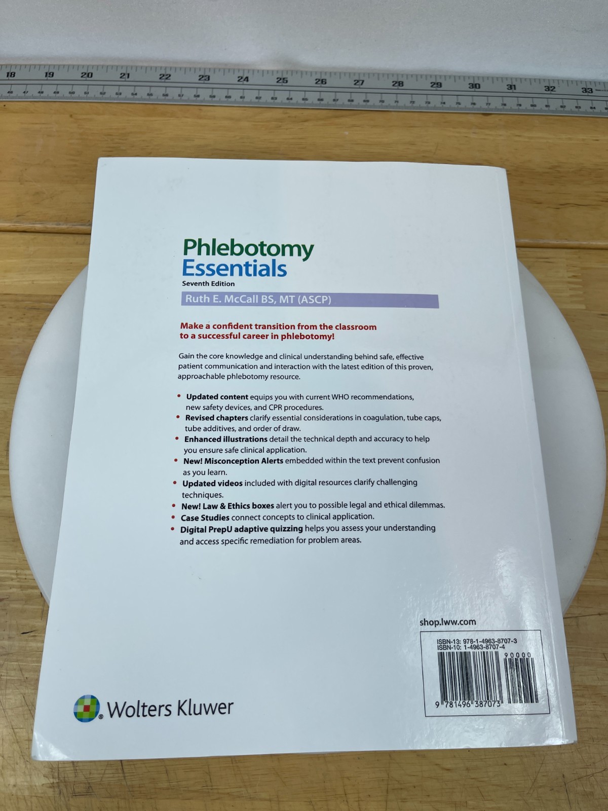 Phlebotomy Essentials 7th Edition Ruth E McCall Paperback 2020 Wolters Kluwer