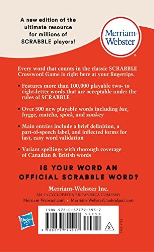 Official Scrabble Players Dictionary 7th Ed. Merriam-Webster HARDCOVER