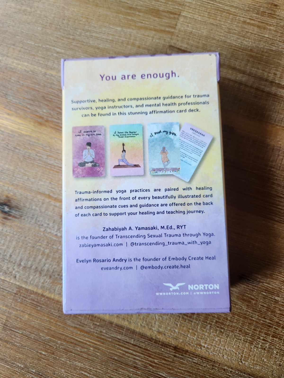 Trauma-Informed Yoga Affirmation Card Deck by Zahabiyah Yamasaki
