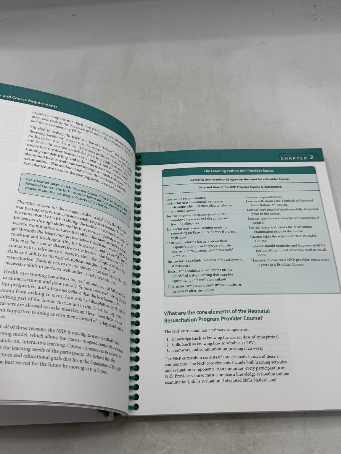 Neonatal Resuscitation Instructor Manual 5th Ed 2011 AHA AAP Spiral-Bound