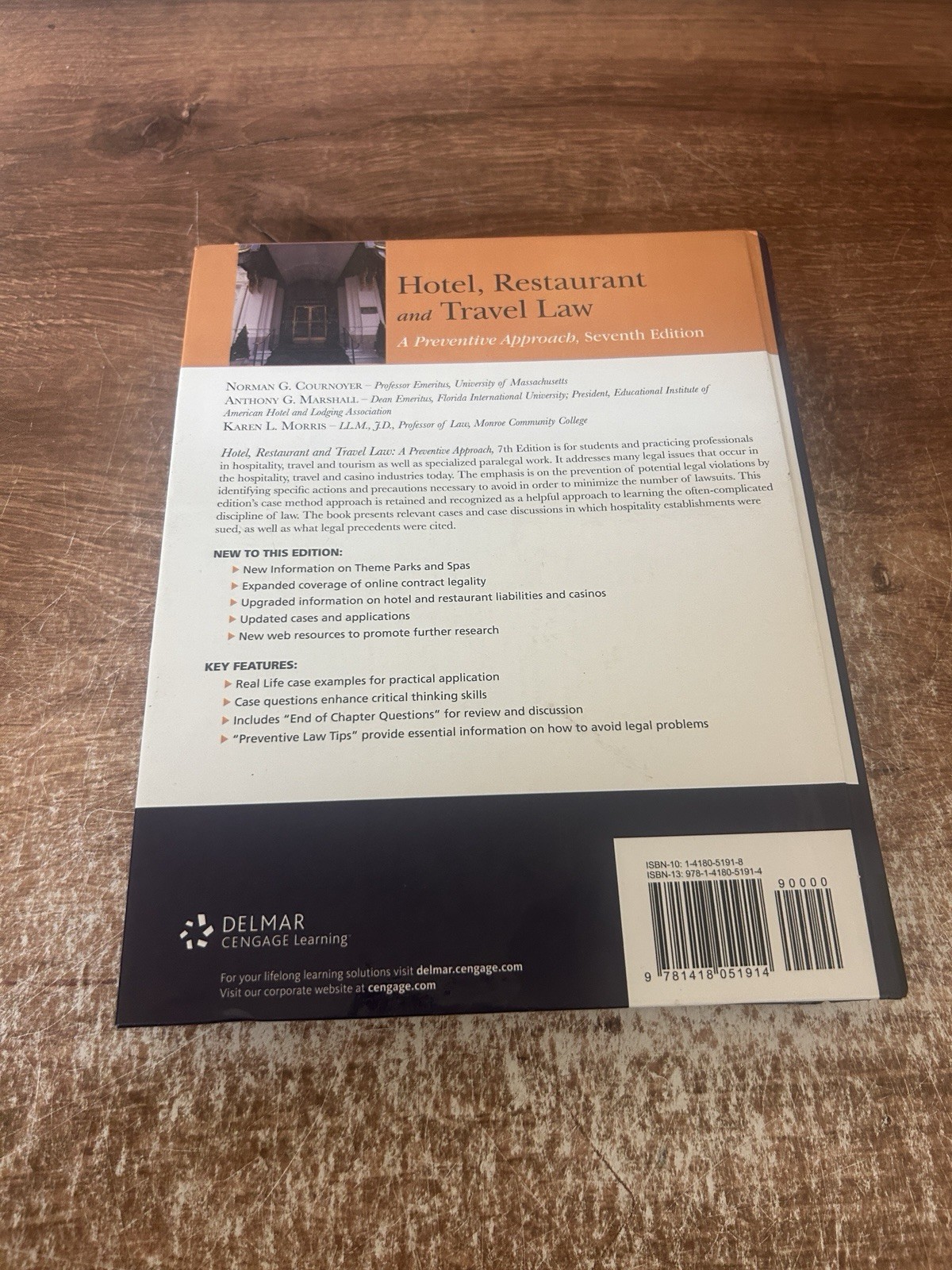 Hotel, Restaurant, and Travel Law: A Preventive Approach Seventh 7th Edition