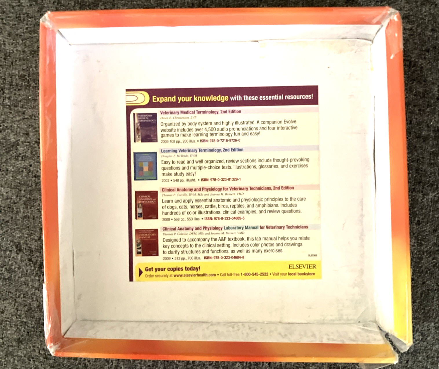 Saunders Veterinary Terminology Flash Cards 530 Full Color Cards Complete Set