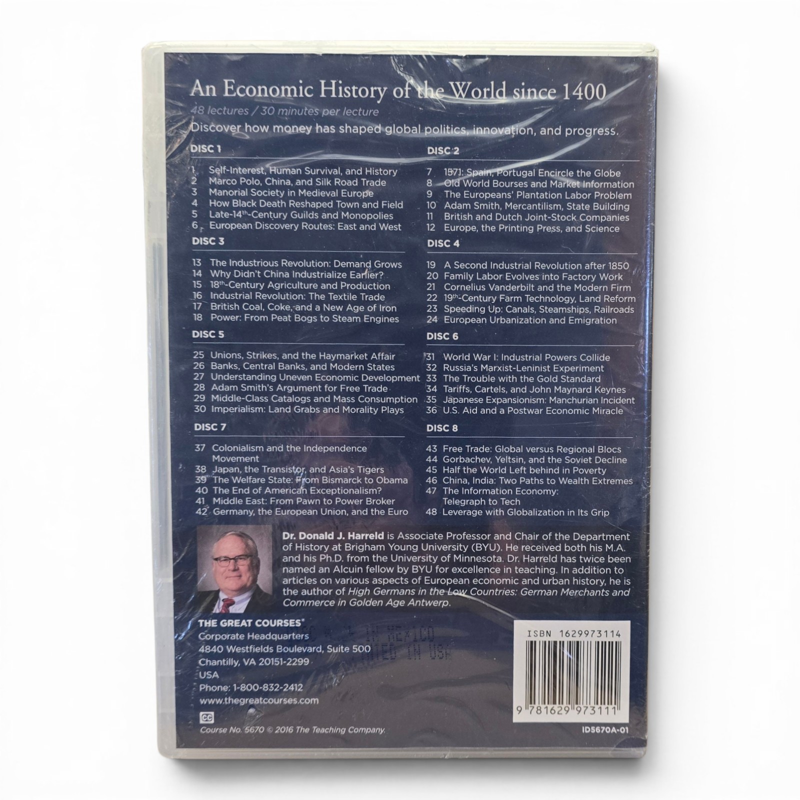 AN ECONOMIC HISTORY OF THE WORLD SINCE 1400 The Great Courses 8-DVD & Book NEW