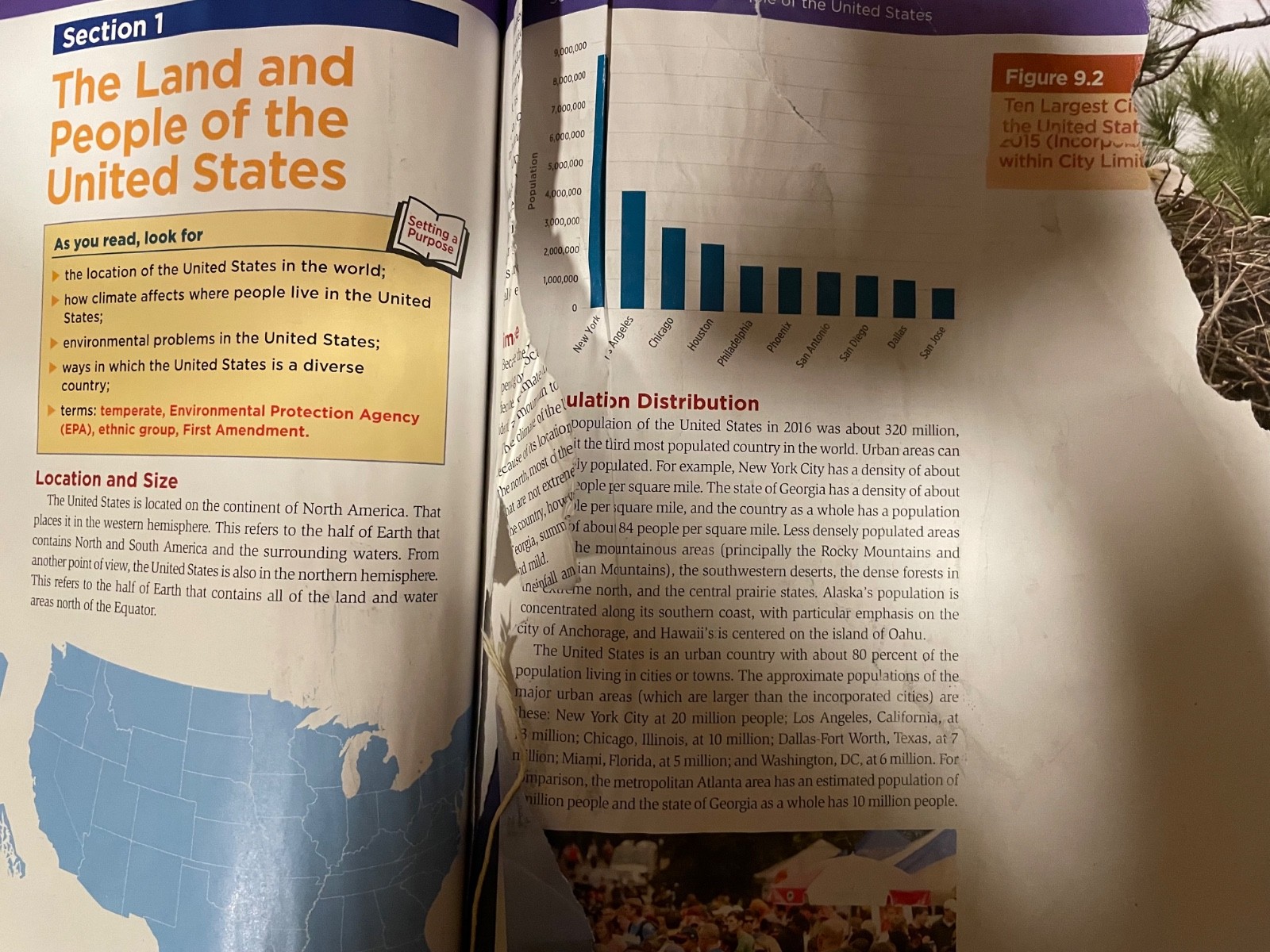 World Studies for Georgia Students 6 Textbook – A Few Damaged Pages Otherwise OK