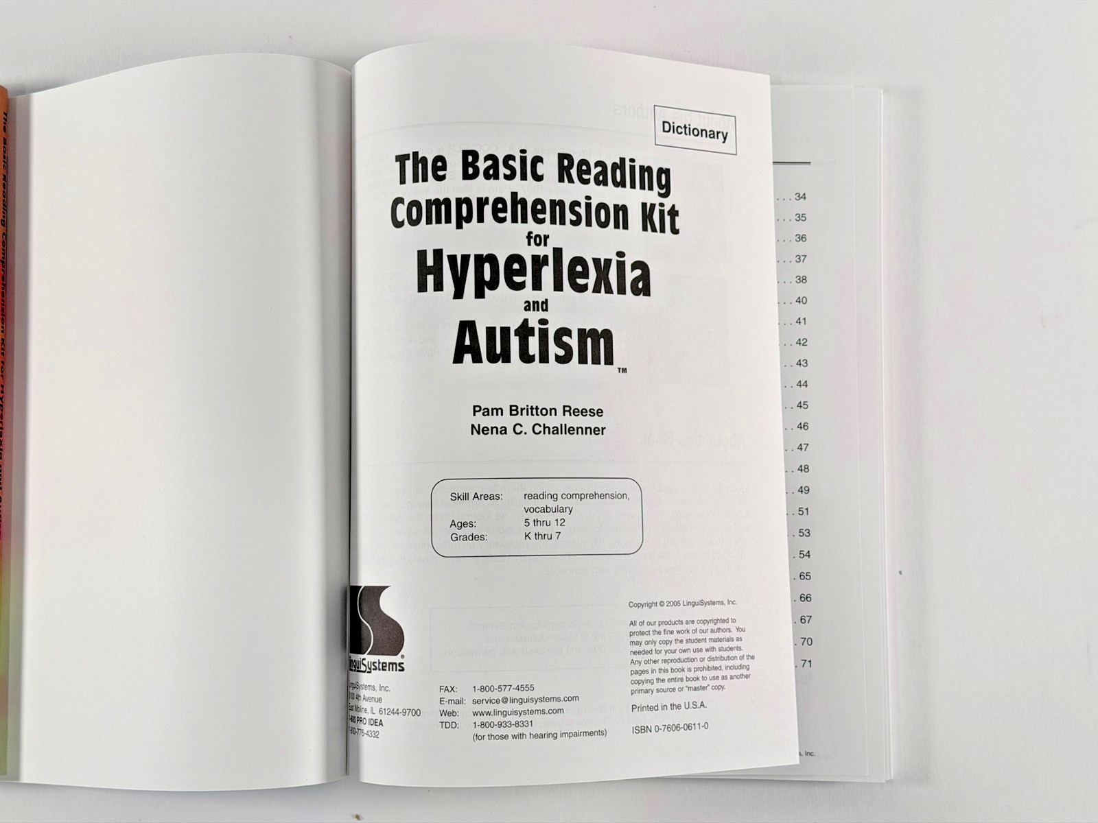 Basic Reading Comprehension Kit Hyperlexia Autism Special Education Speech Thera