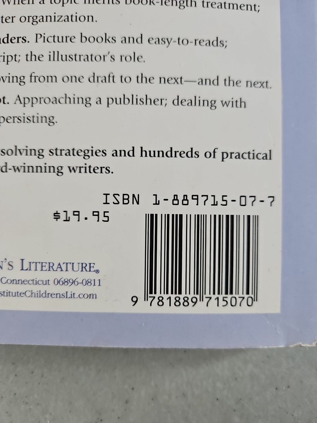 From Inspiration to Publication… USED Good Cond. Paperback