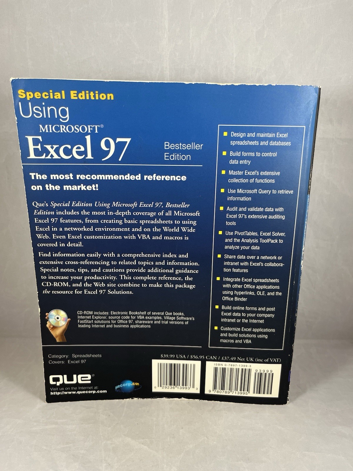 Using MS Excel 97 : Best-Seller Edition Paperback