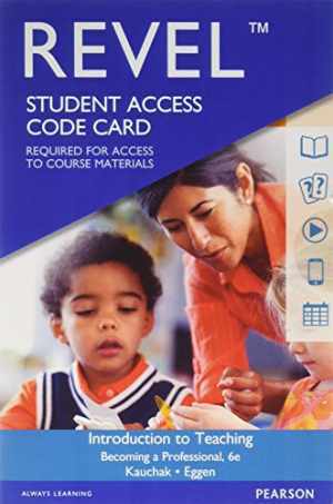 Revel for Introduction to – Printed Access Code, by Kauchak Don Eggen – New a