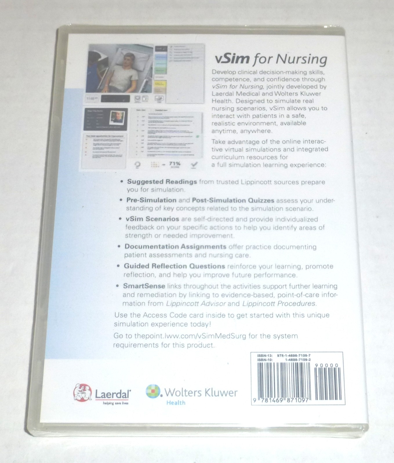 vSim For Nursing Medical-Surgical Access Code Card Wolters Kluwer Health READ