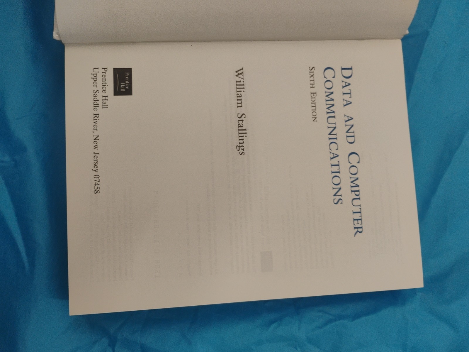 Data & Computer Communications: sixth Edition by William Stallings