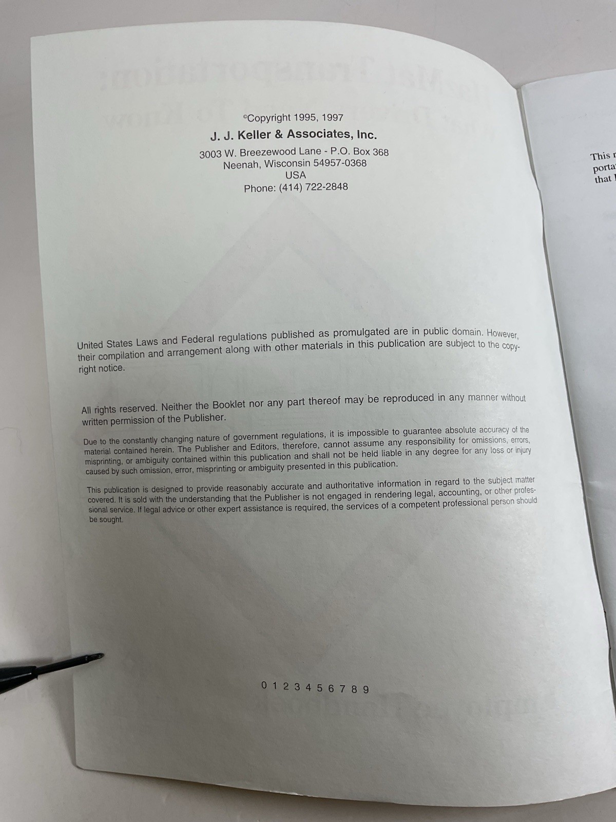 J.J. Keller Hazmat Transportation What Drivers Need To Know Employee Handbook
