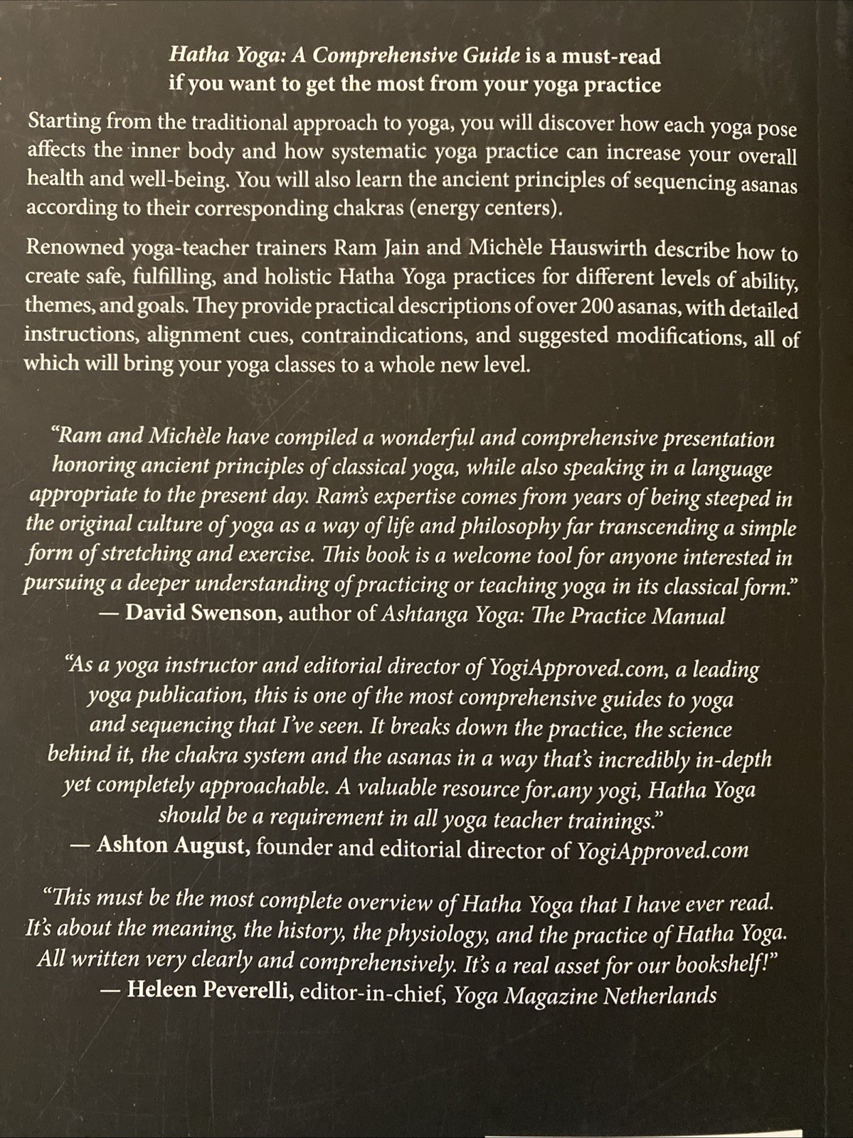 Hatha Yoga: A Comprehensive Guide Ram Jain & Michelle Hauswirth B/W Photos Instr