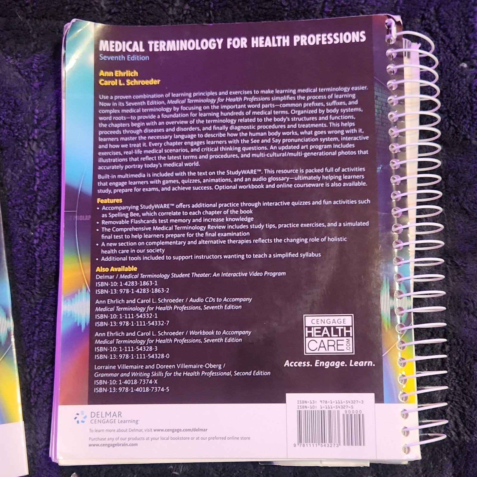 Medical Terminology for Health Professions 7th Ed Ehrlich Schroeder