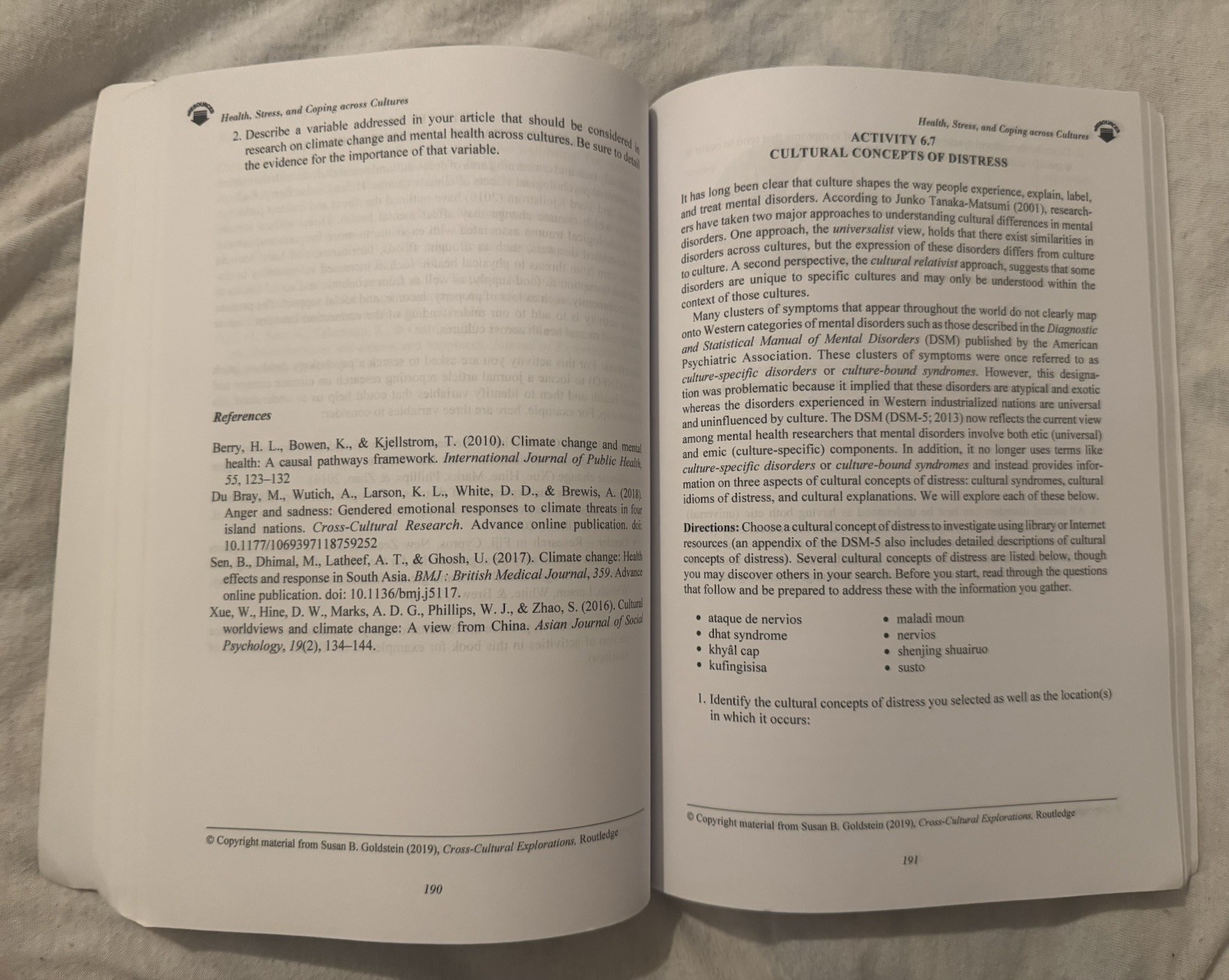 Cross-Cultural Explorations: Activities in Culture and Psychology Goldstein 3rd
