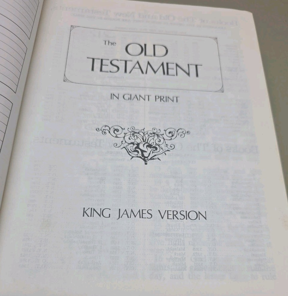 Holy Bible Giant Print Manna Edition KJV Red Letter Concordance New in Box