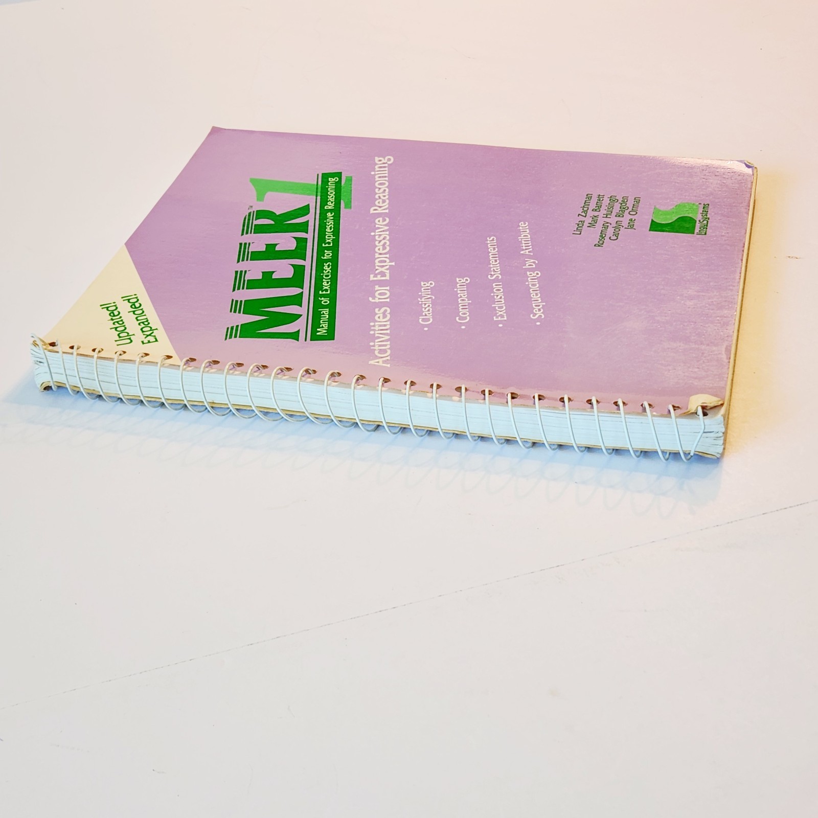 MEER 1 Expressive Reasoning Linguisystems Manual Of Exercises Activities Zachman