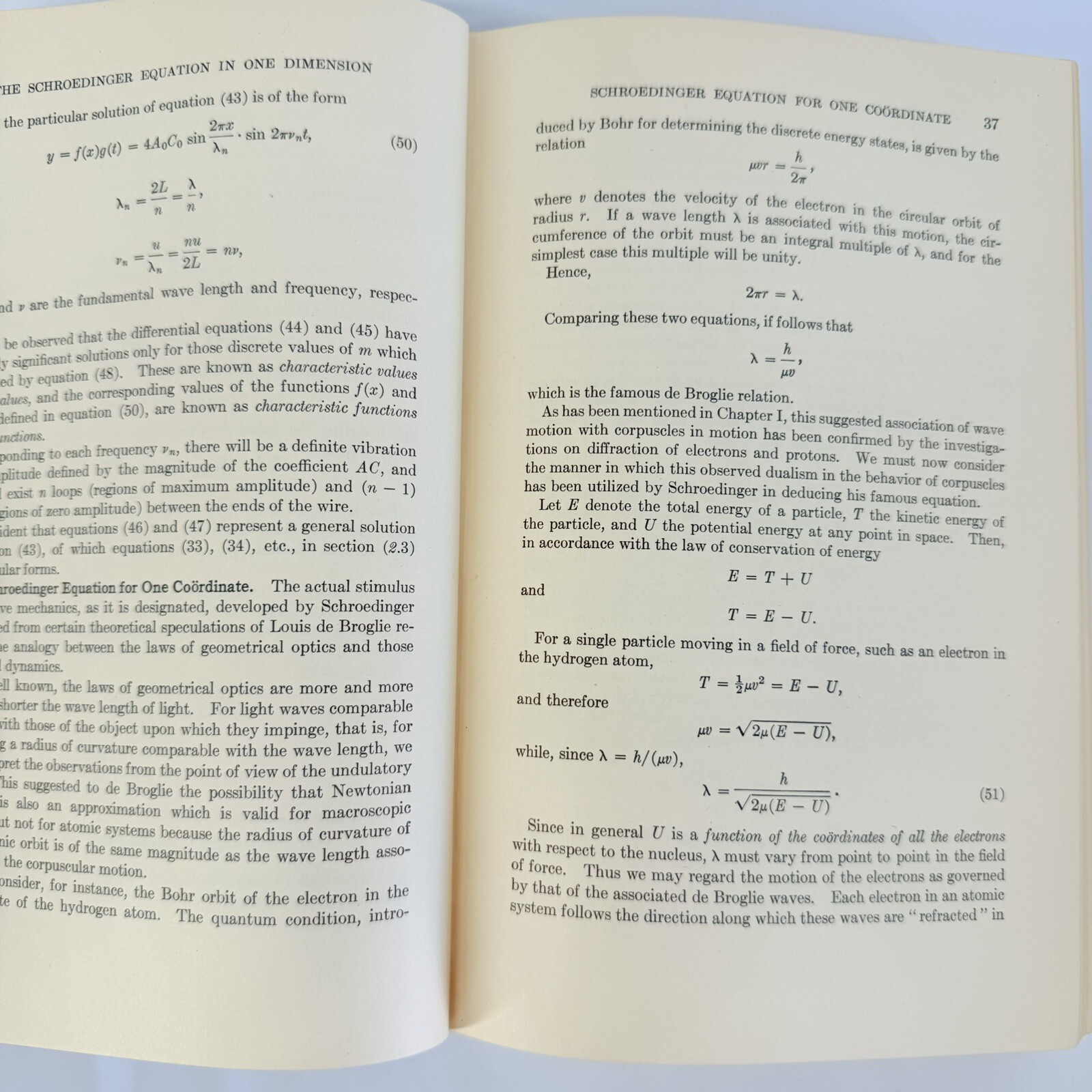 The Elements of Quantum Mechanics by Saul Dushman, John Wiley HC 1938