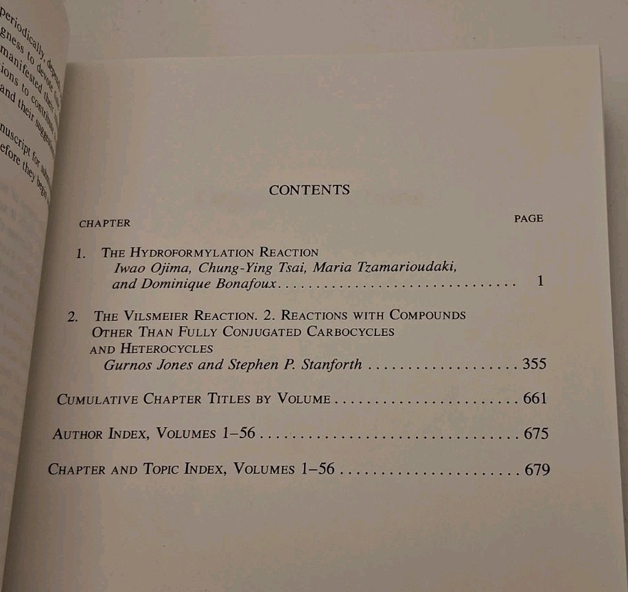 Organic Reactions, Volume 56 Hardcover Larry E. Overman