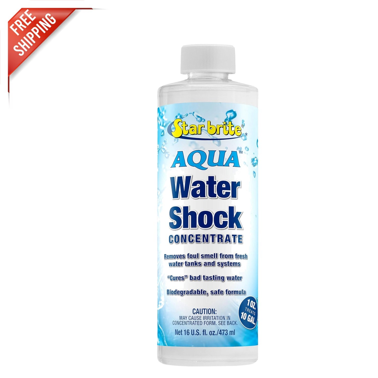 Efficient 16oz Aqua Water Shock – Neutralizes Odors in Boat & RV Water Systems